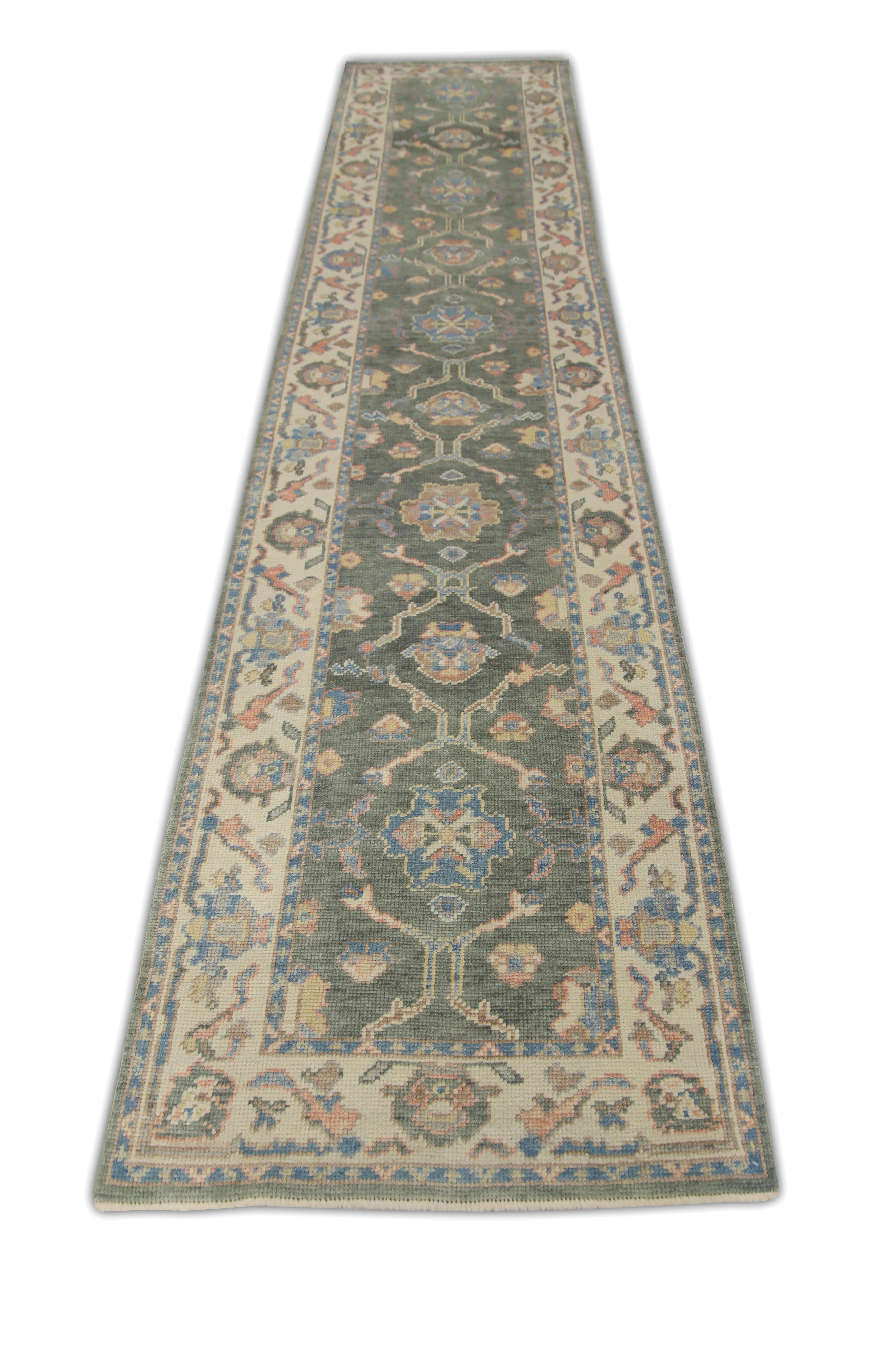 Oushak-Teppich Orientalischer handgeknüpfter türkischer Oushak 2'11