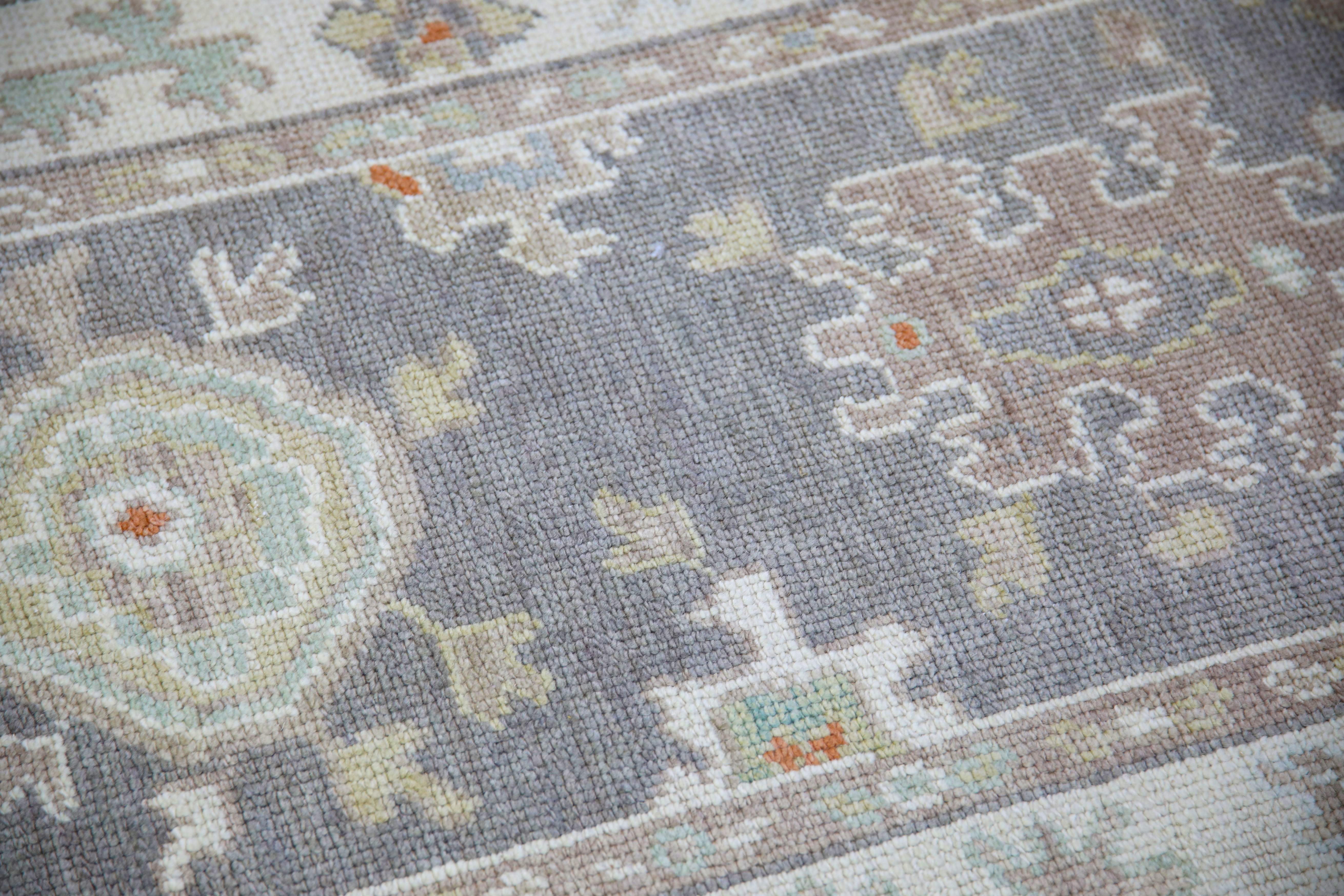 Oushak Rug Oriental Hand Knotted Turkish Oushak 2'11