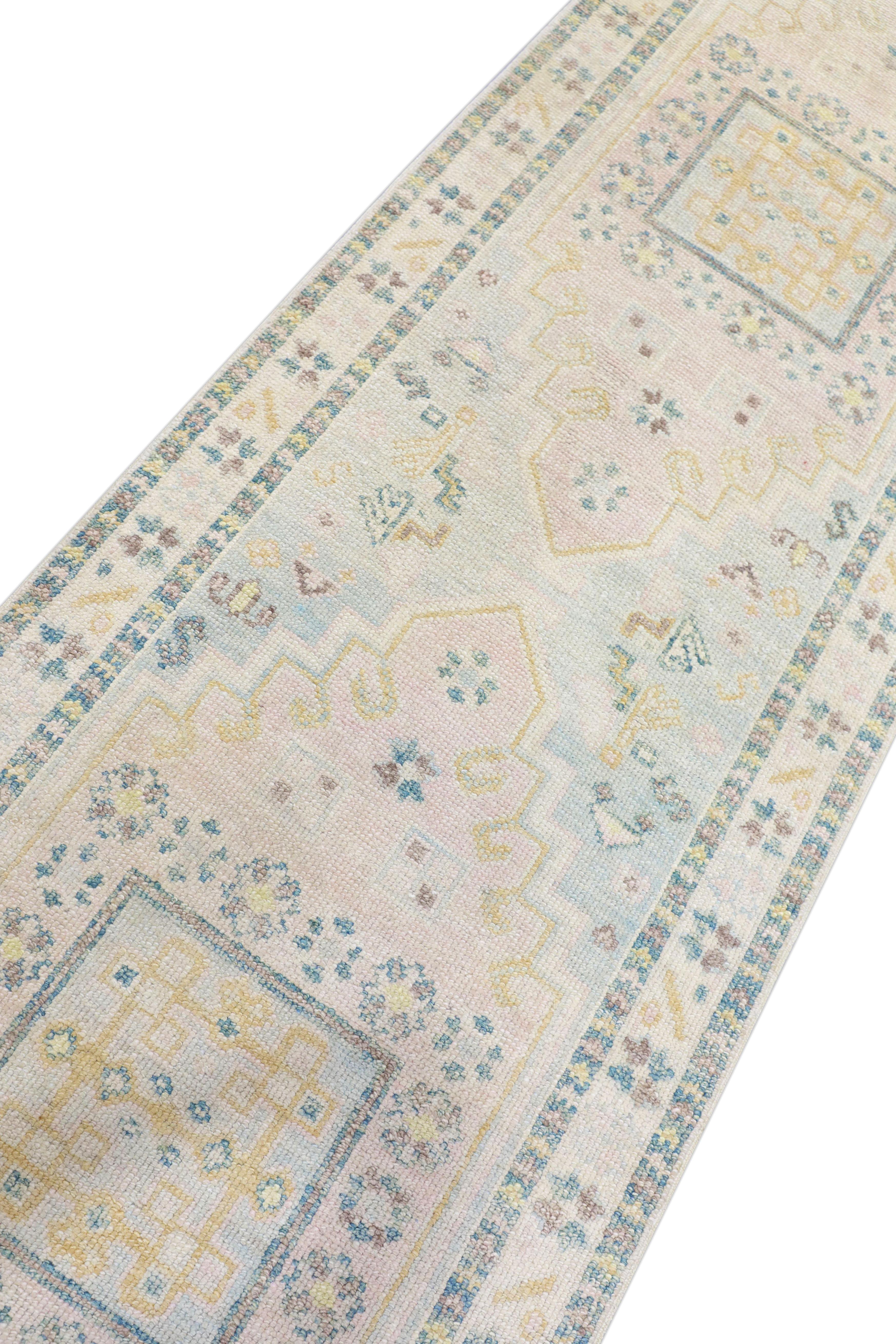 Oushak Rug Oriental Hand Knotted Turkish Oushak 2'11