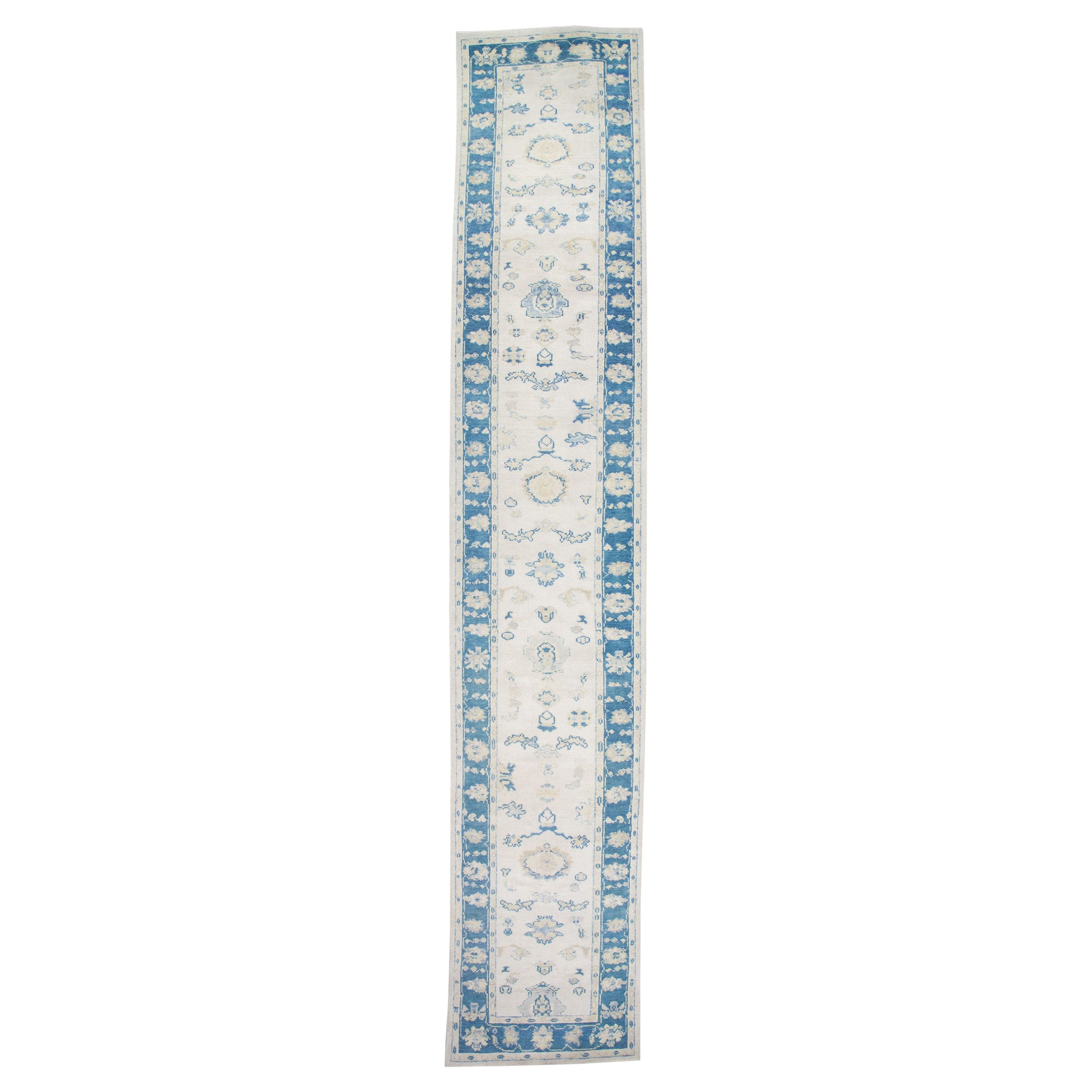 Oushak-Teppich Orientalischer handgeknüpfter türkischer Oushak 2'11" x 16'3" #2973