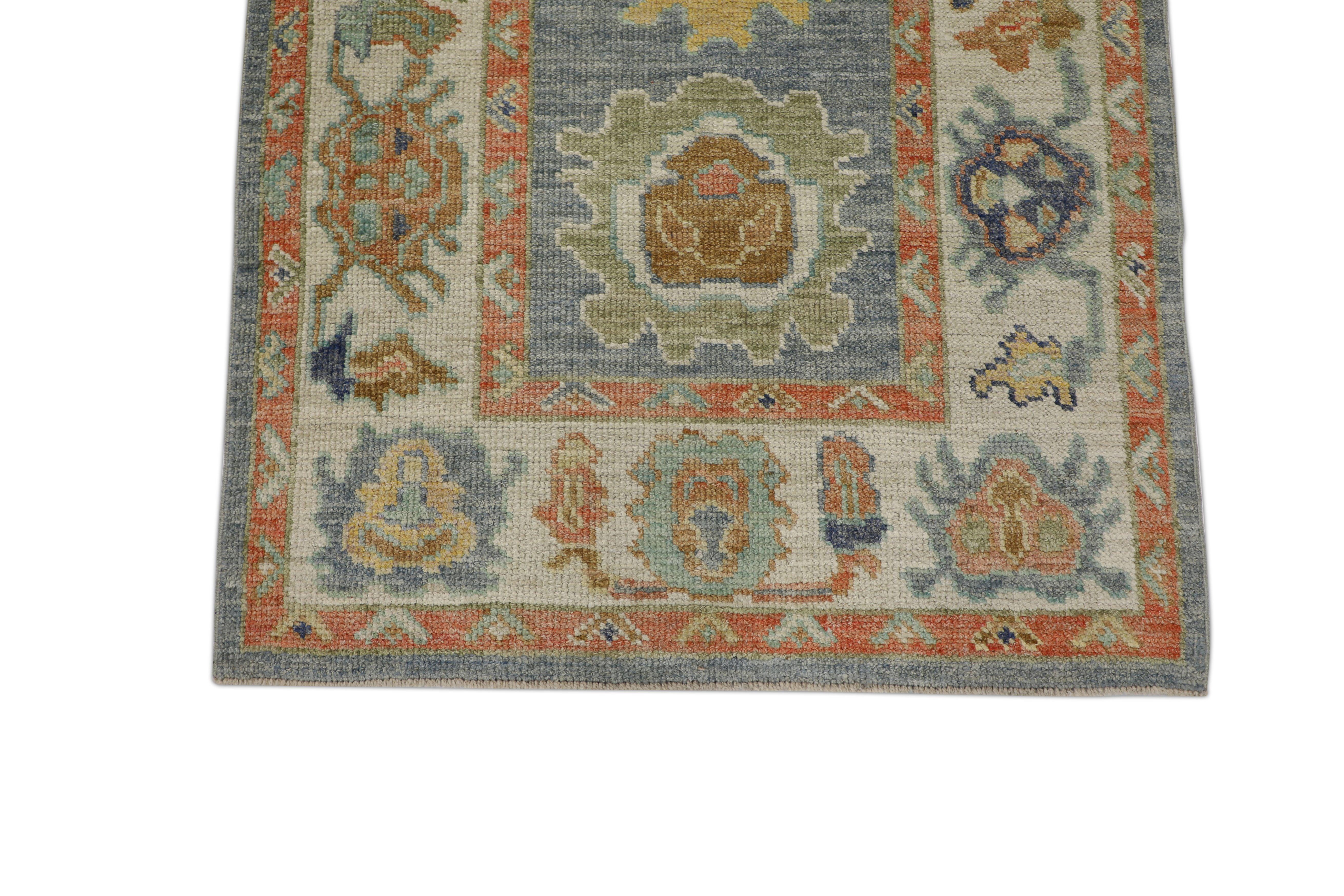 Oushak-Teppich Orientalischer handgeknüpfter türkischer Oushak 2'11