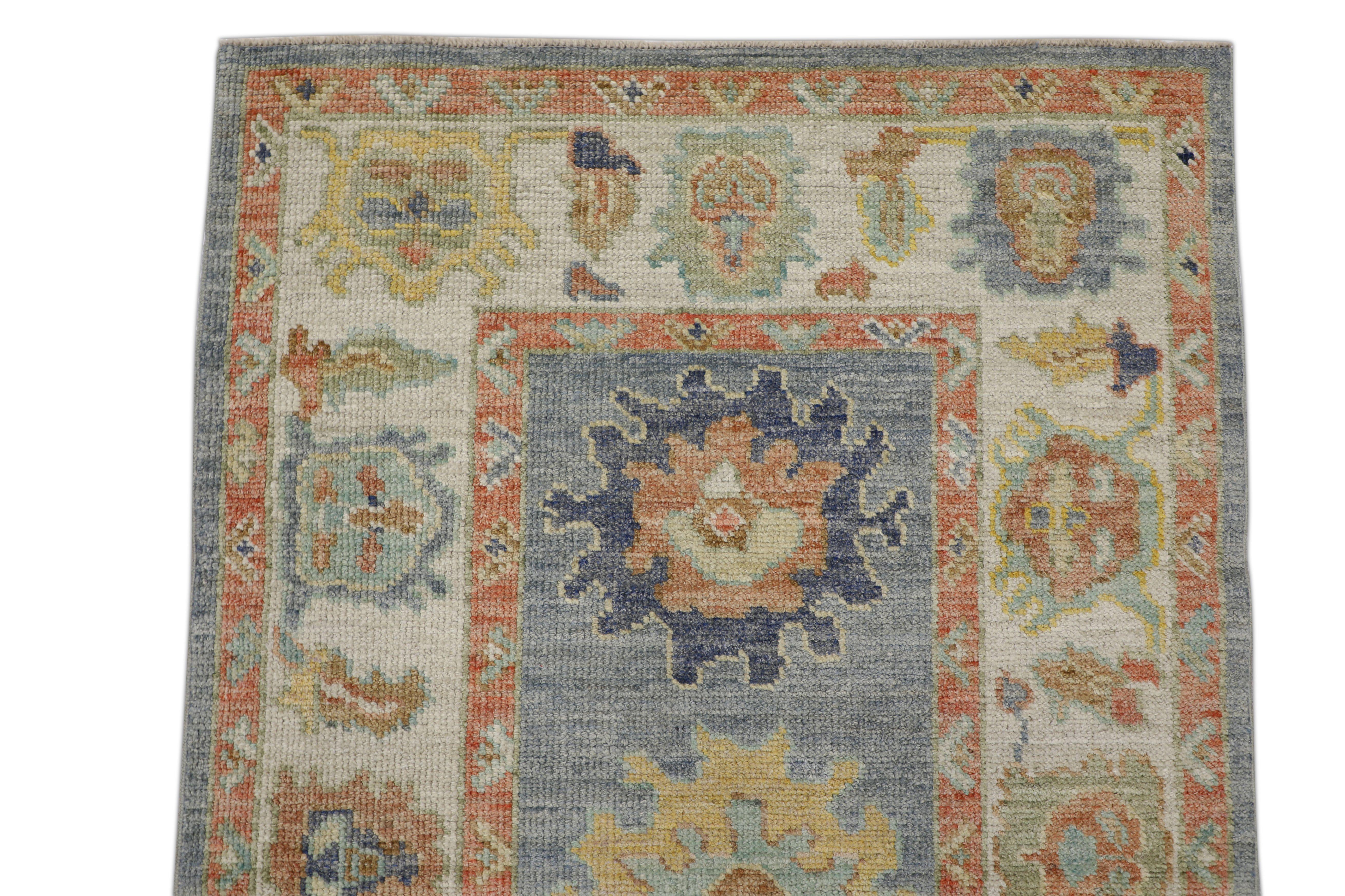 Oushak-Teppich Orientalischer handgeknüpfter türkischer Oushak 2'11