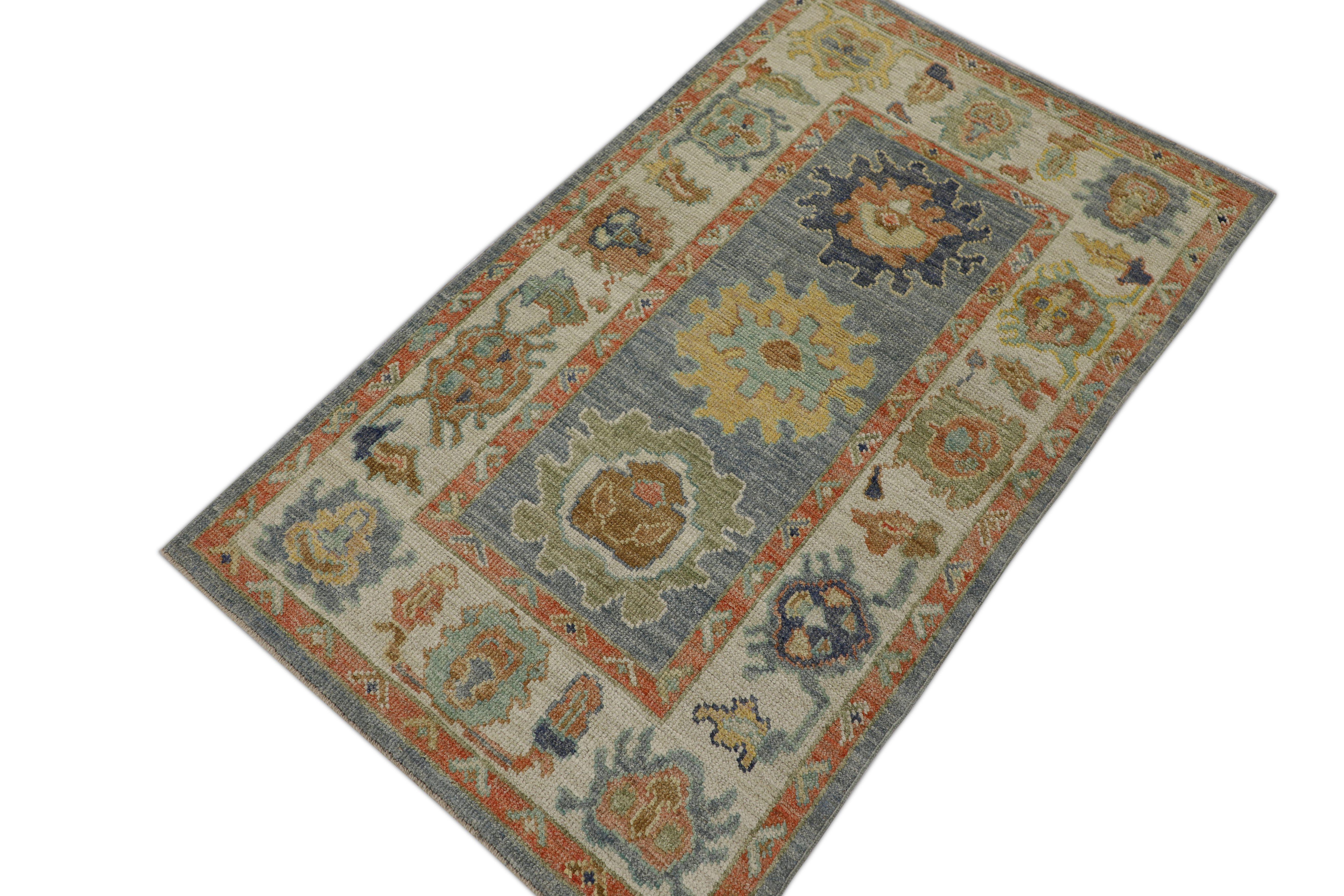 Oushak-Teppich Orientalischer handgeknüpfter türkischer Oushak 2'11