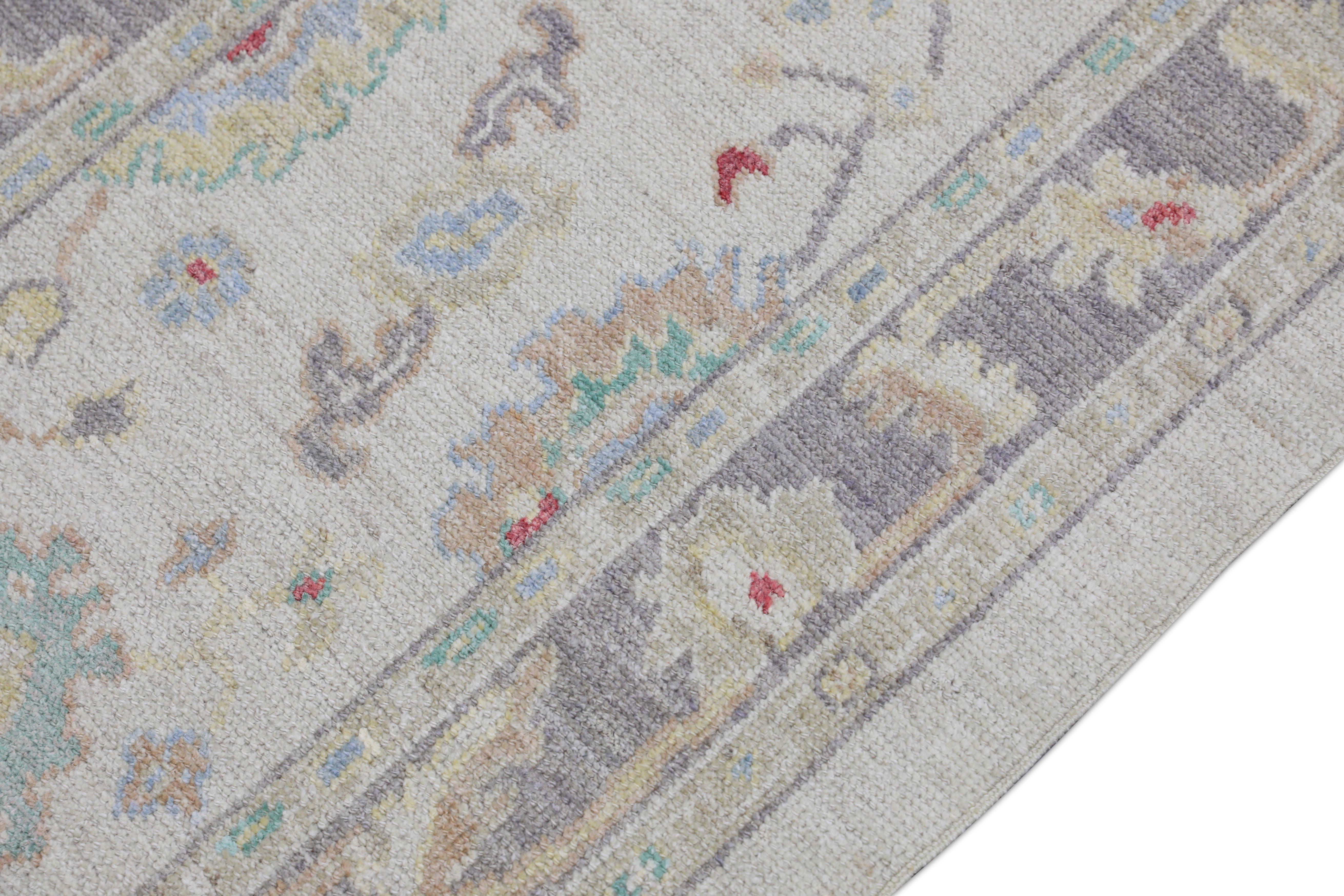 Oushak Rugs Orientale Annodato a Mano Turco Oushak 2'11