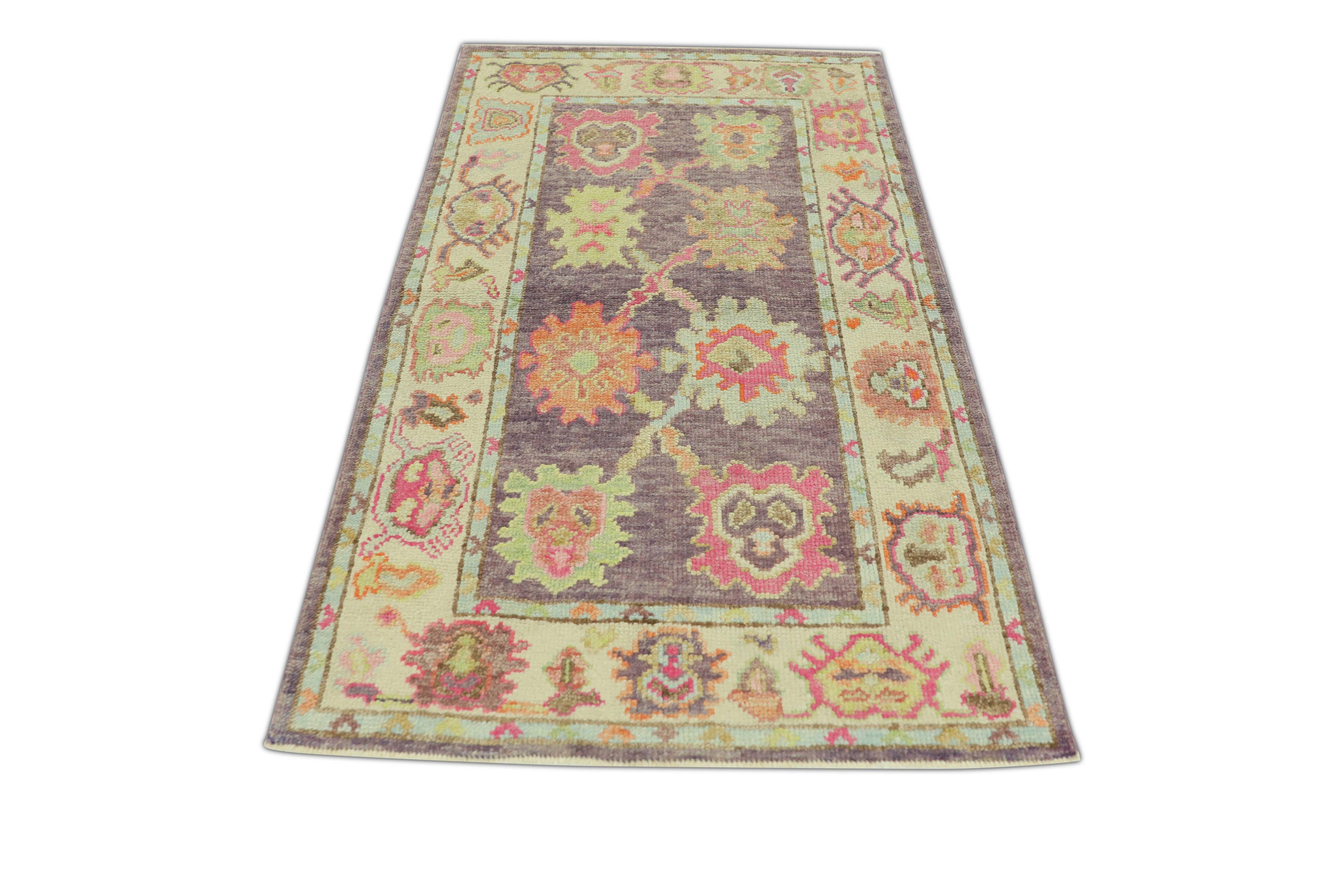 Oushak-Teppich Orientalischer handgeknüpfter türkischer Oushak 2'11