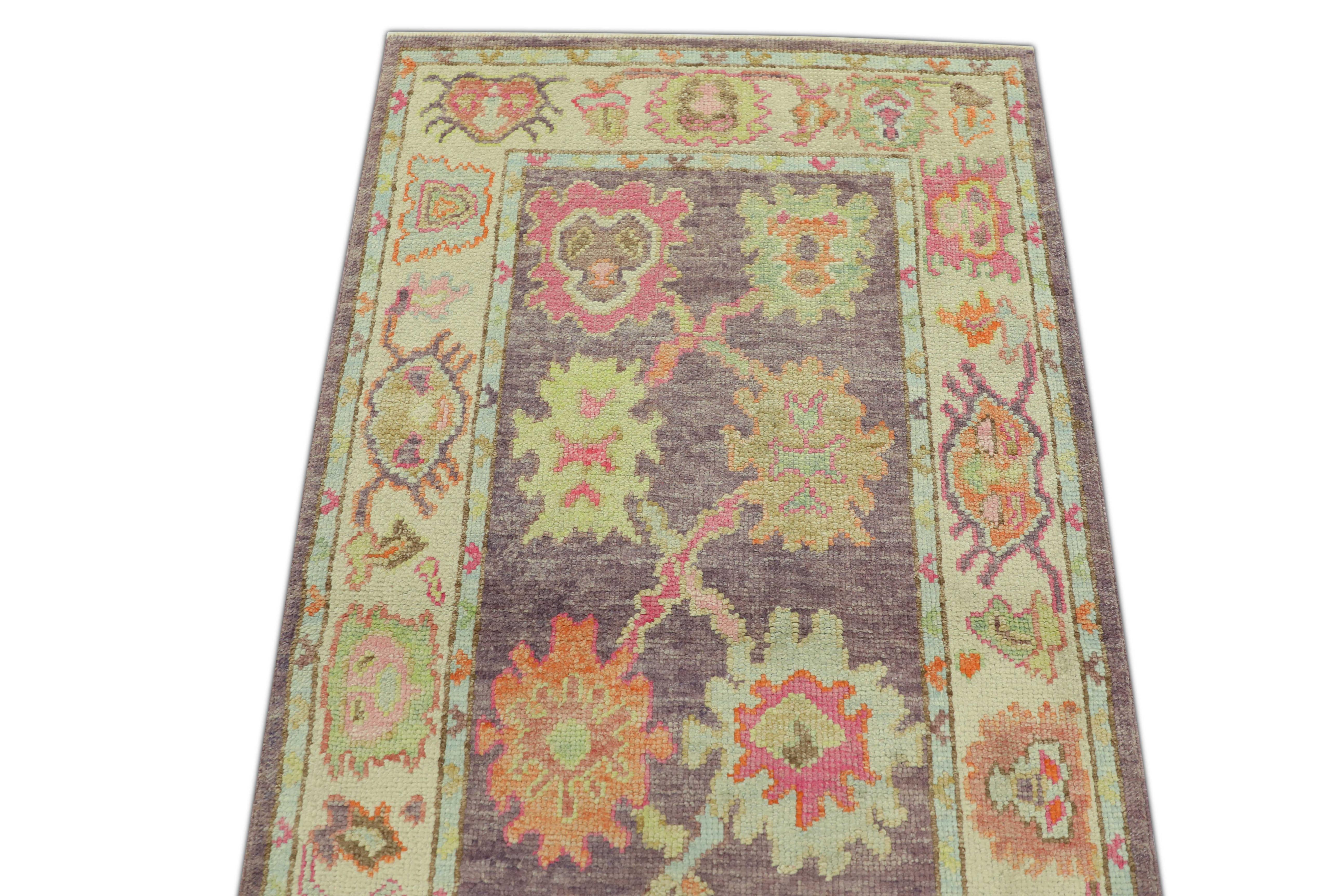 Oushak-Teppich Orientalischer handgeknüpfter türkischer Oushak 2'11