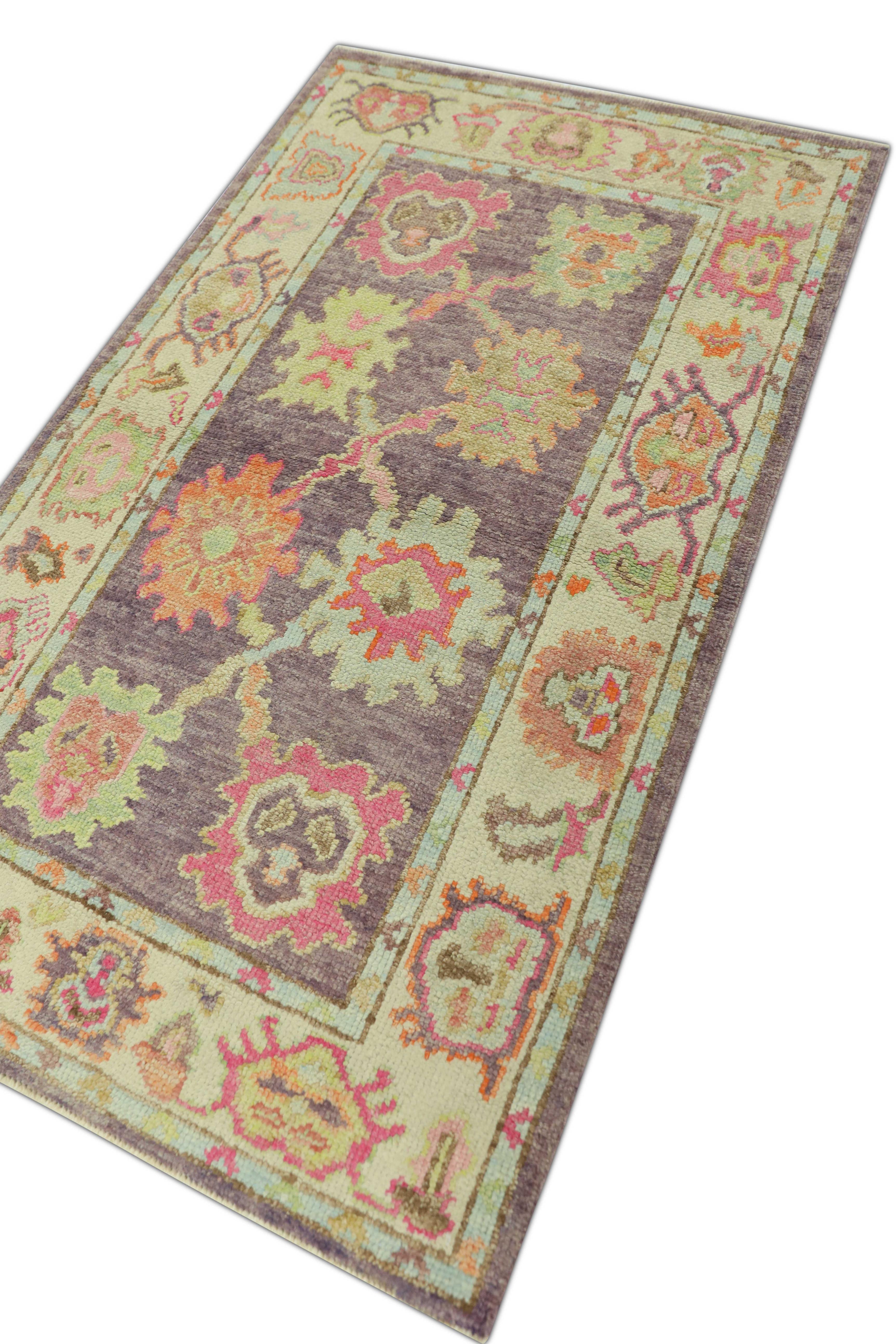 Oushak-Teppich Orientalischer handgeknüpfter türkischer Oushak 2'11
