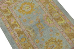 Oushak Rug Oriental Hand Knotted Turkish Oushak 2'11" x 4'8" #801