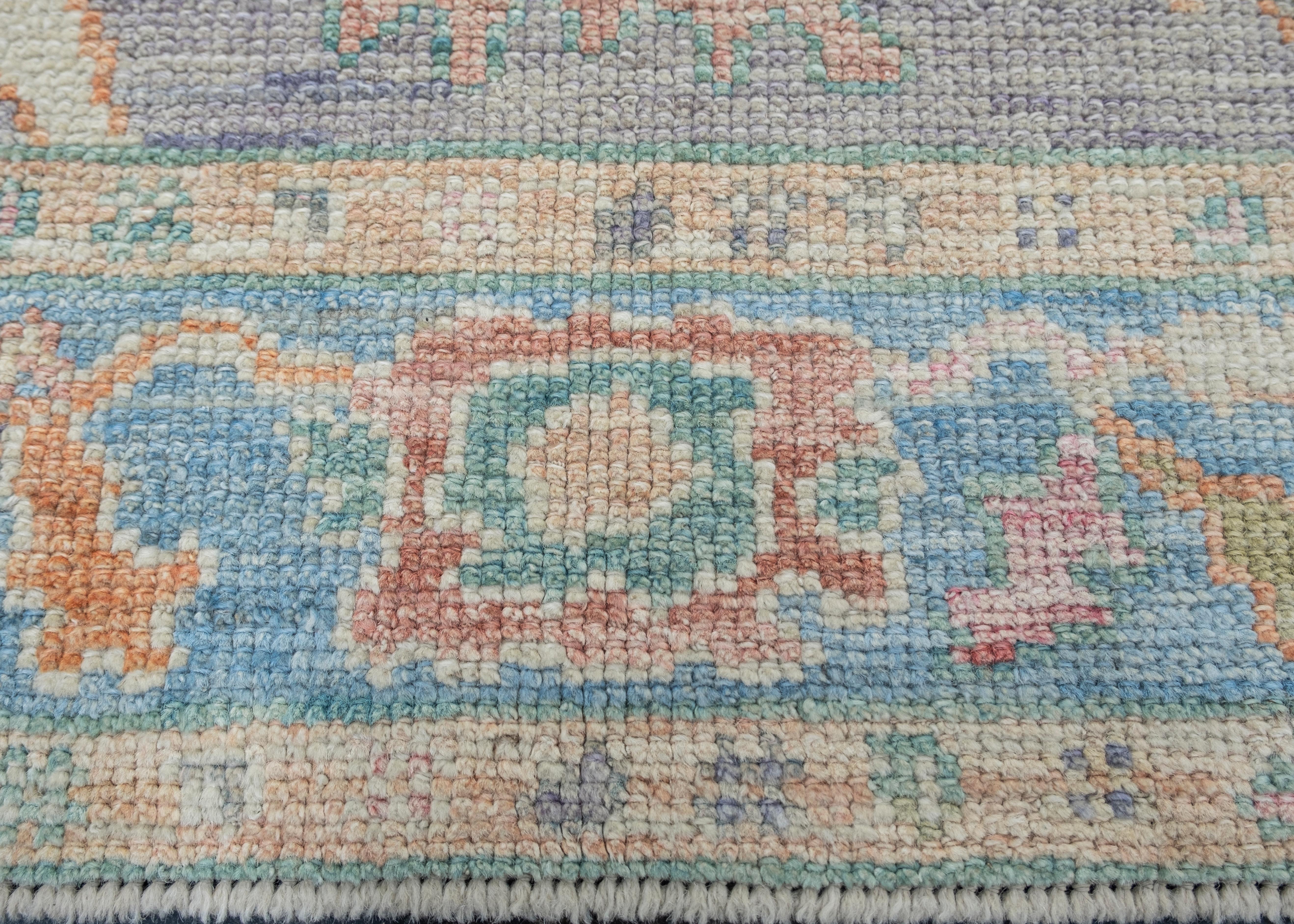 Oushak-Teppich Orientalischer handgeknüpfter türkischer Oushak 2'11