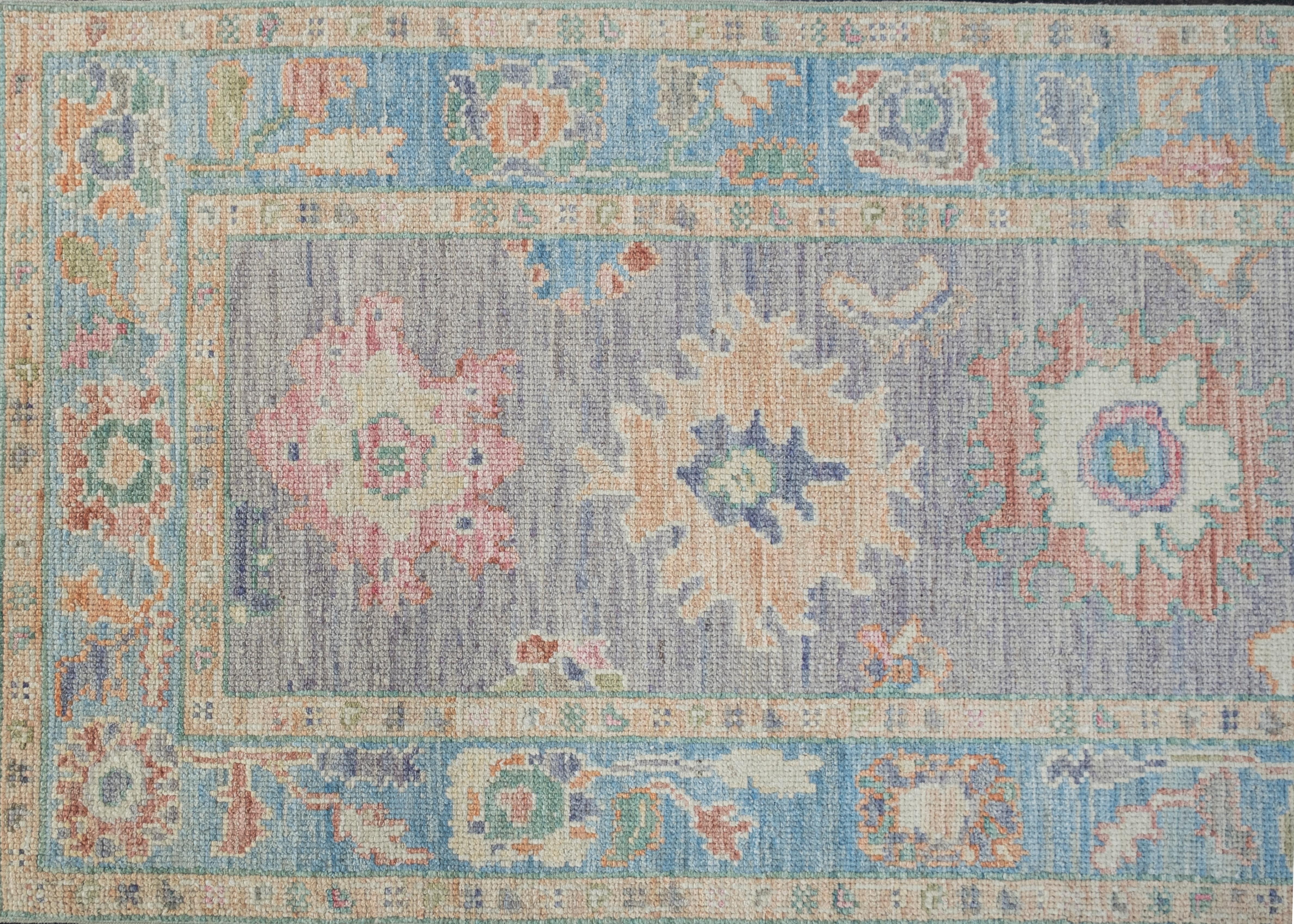 Oushak-Teppich Orientalischer handgeknüpfter türkischer Oushak 2'11
