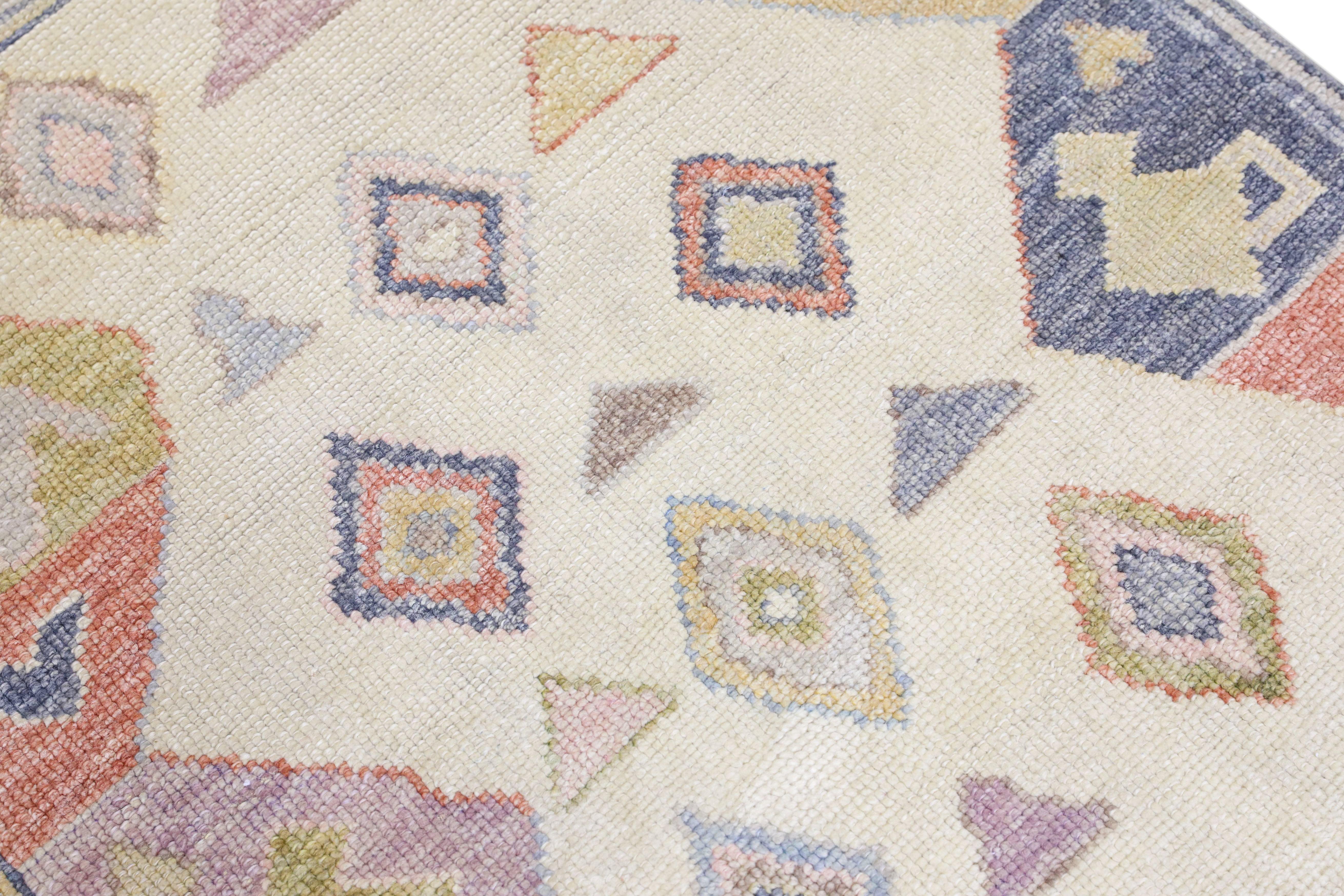 Oushak Rug Oriental Hand Knots Rugs Turkish Oushak 2'11