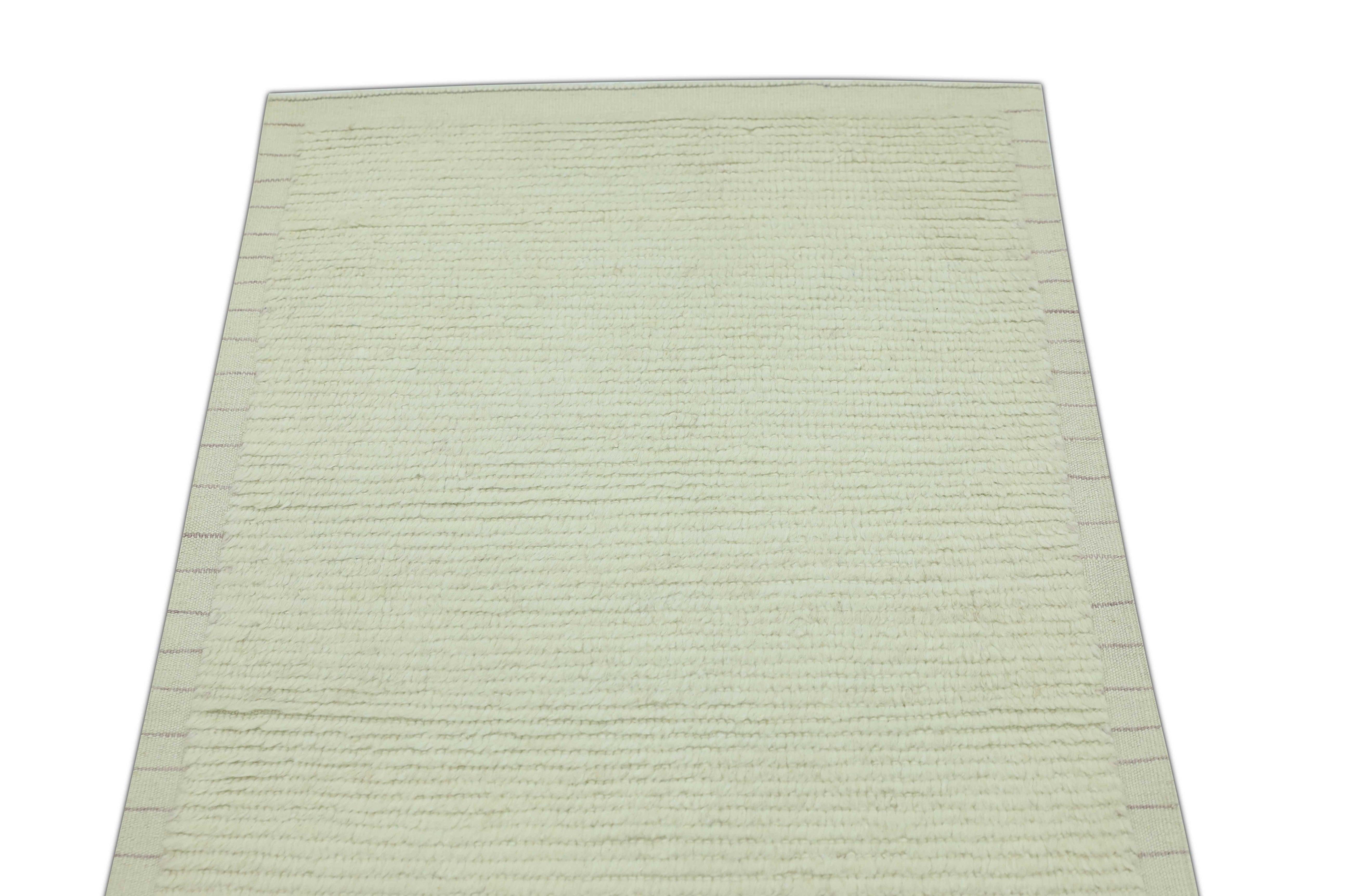 Hand-Knotted Oushak Rug Oriental Hand Knotted Turkish Oushak 2'11