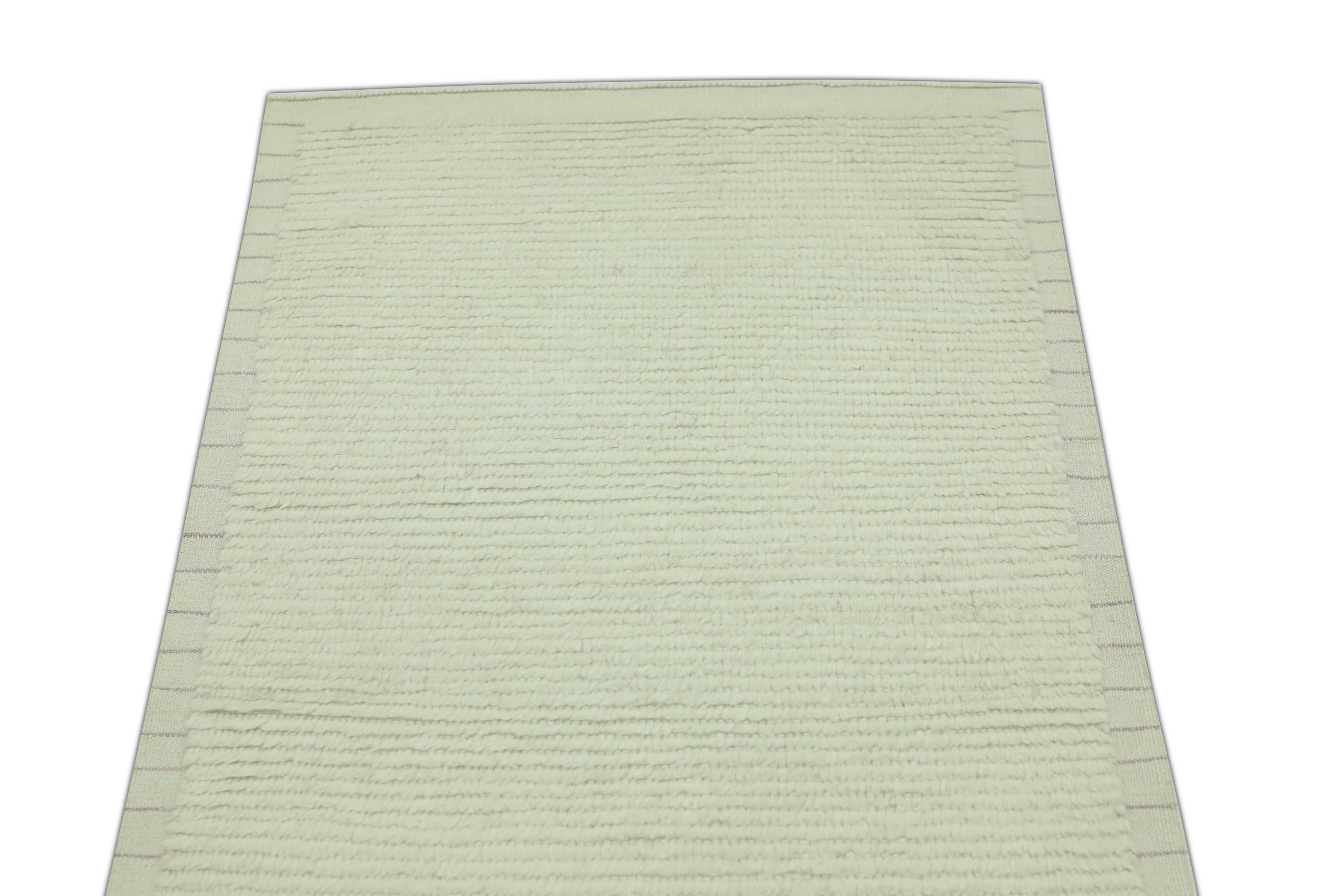 Contemporary Oushak Rug Oriental Hand Knotted Turkish Oushak 2'11