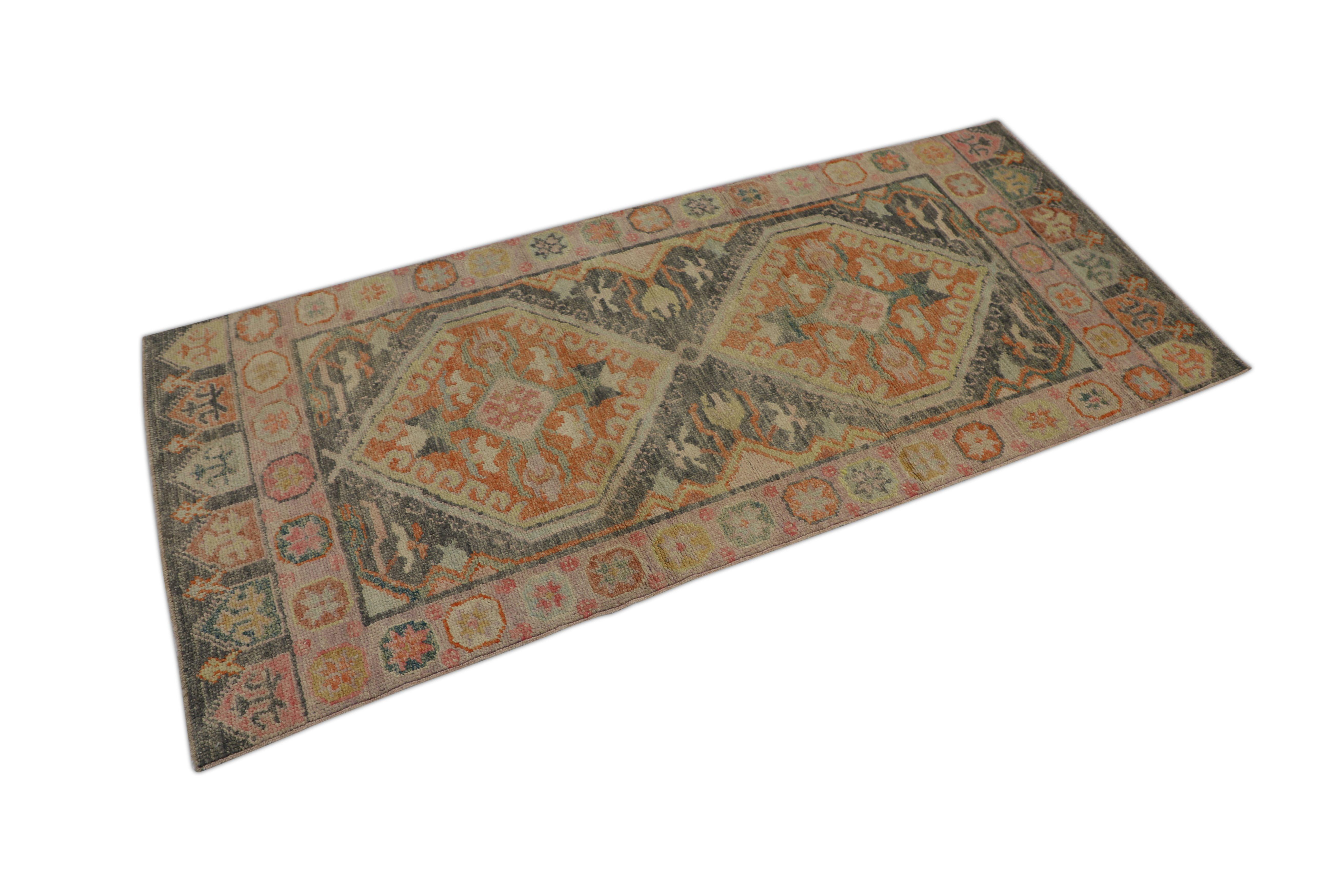 Oushak-Teppich Orientalischer handgeknüpfter türkischer Oushak 2'11