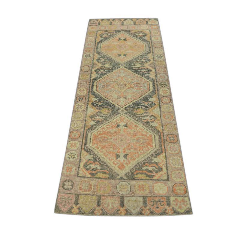 Oushak-Teppich Orientalischer handgeknüpfter türkischer Oushak 2'11