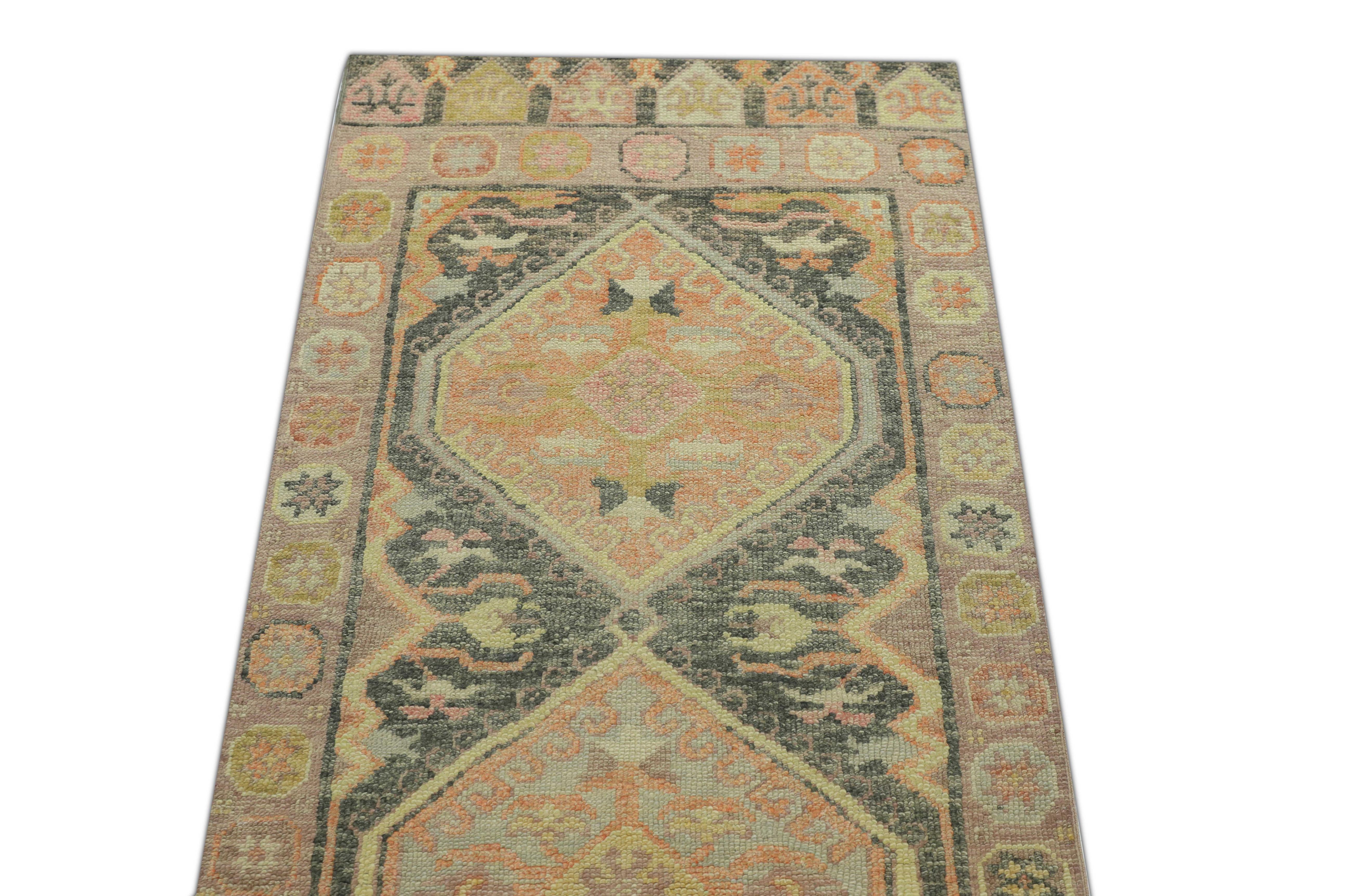 Oushak-Teppich Orientalischer handgeknüpfter türkischer Oushak 2'11