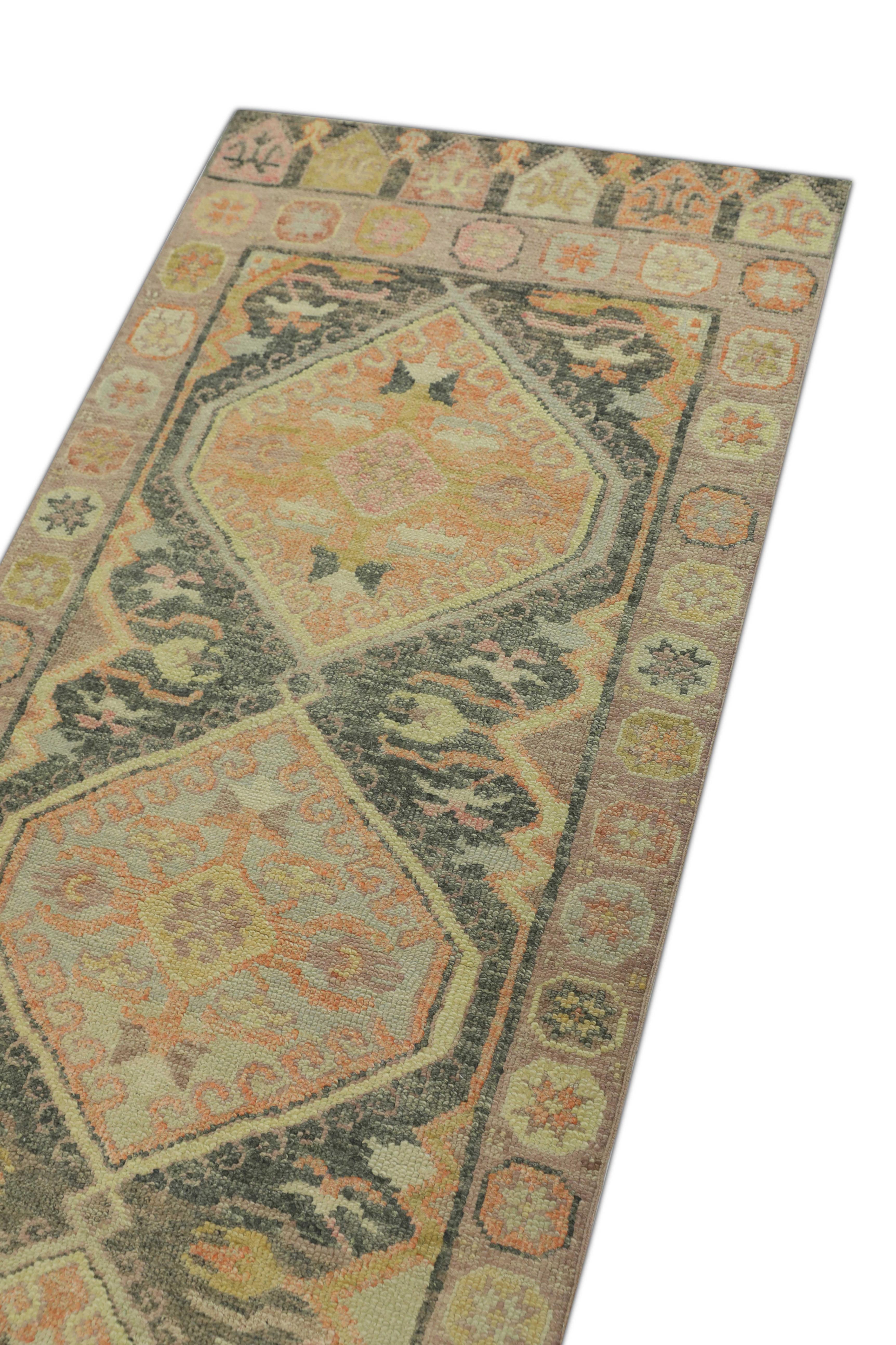 Oushak-Teppich Orientalischer handgeknüpfter türkischer Oushak 2'11