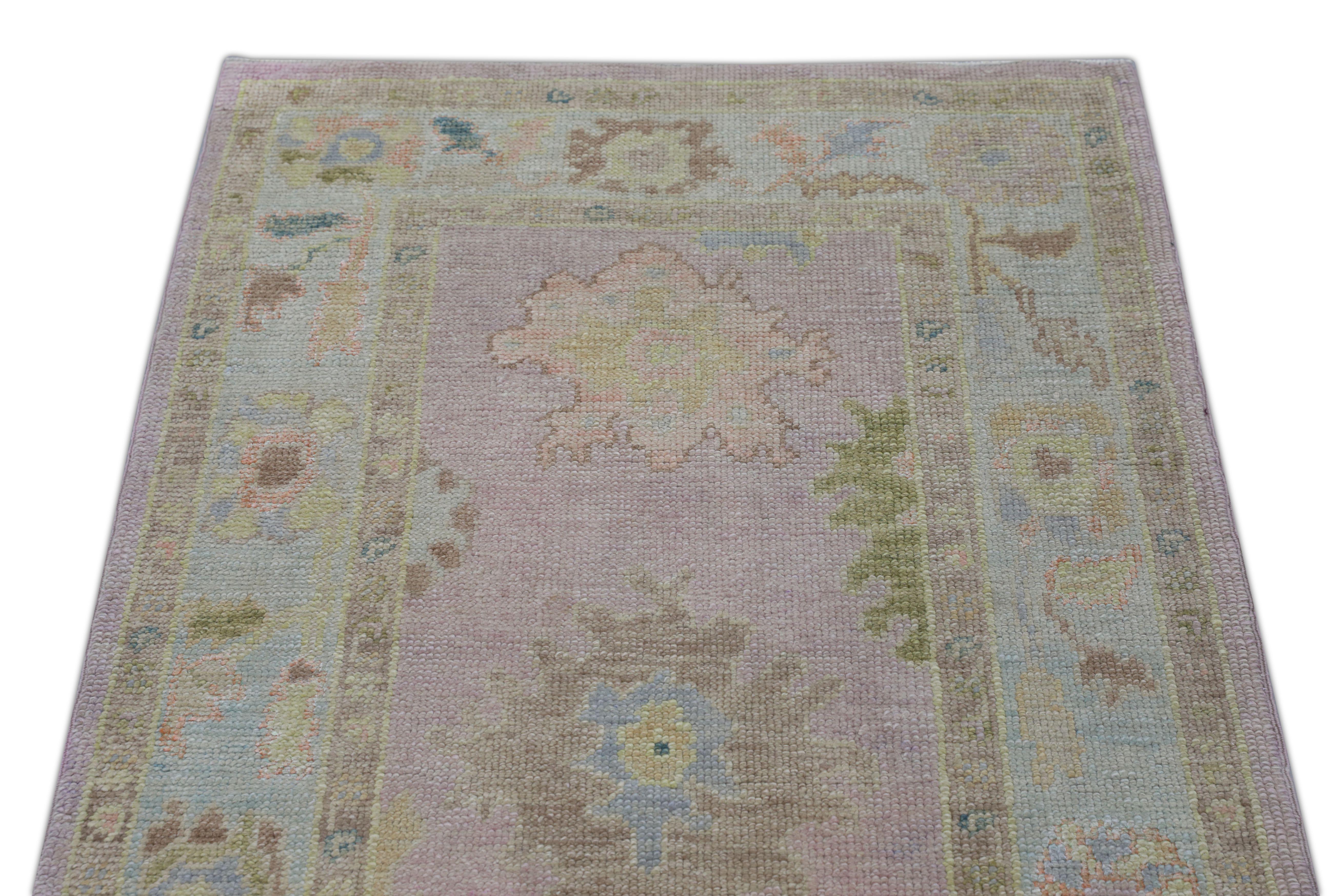 Oushak-Teppich Orientalischer handgeknüpfter türkischer Oushak 2'11