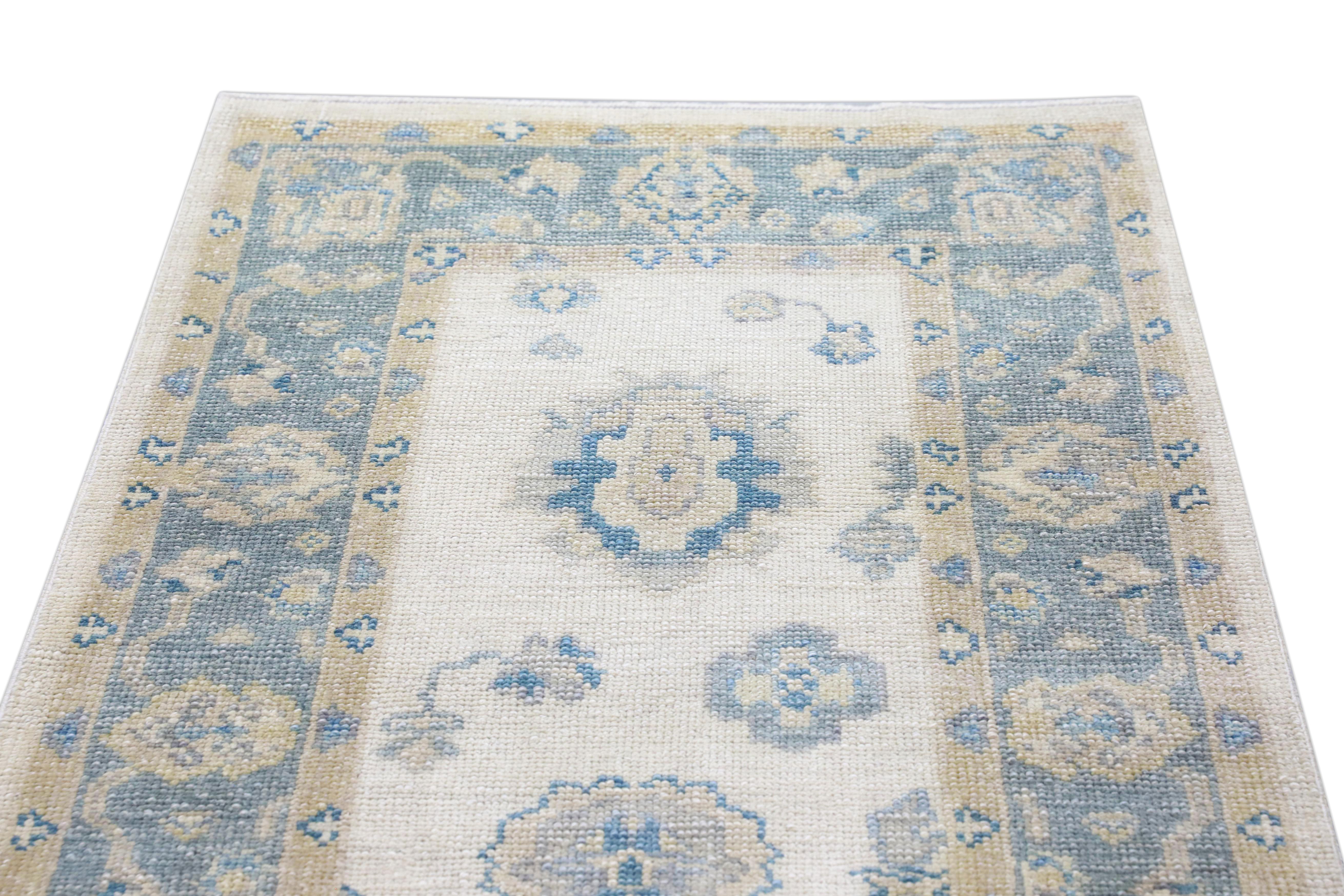 Oushak-Teppich Orientalischer handgeknüpfter türkischer Oushak 2'11