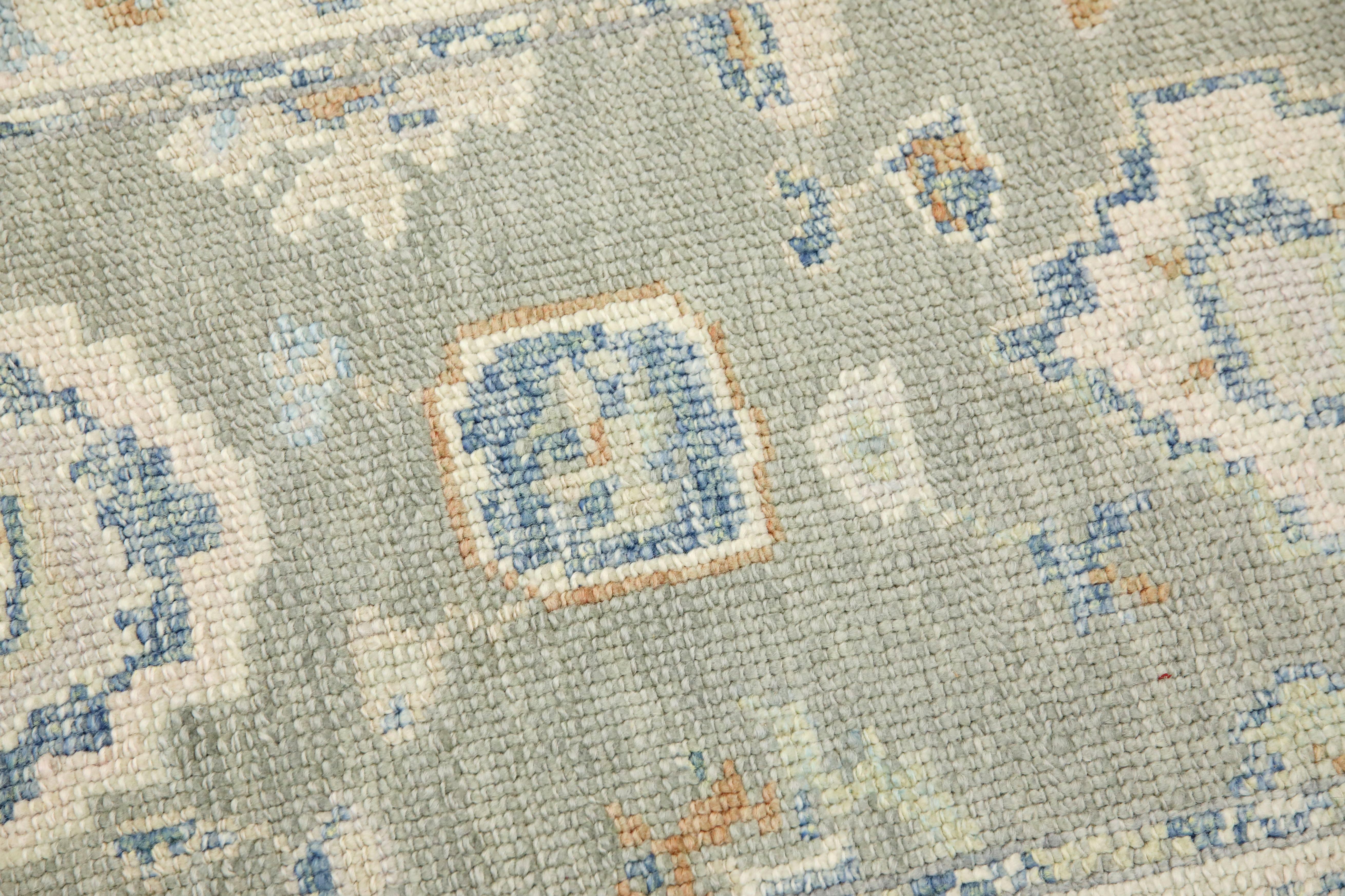 Oushak Rug Oriental Hand Knotted Turkish Oushak 2'2