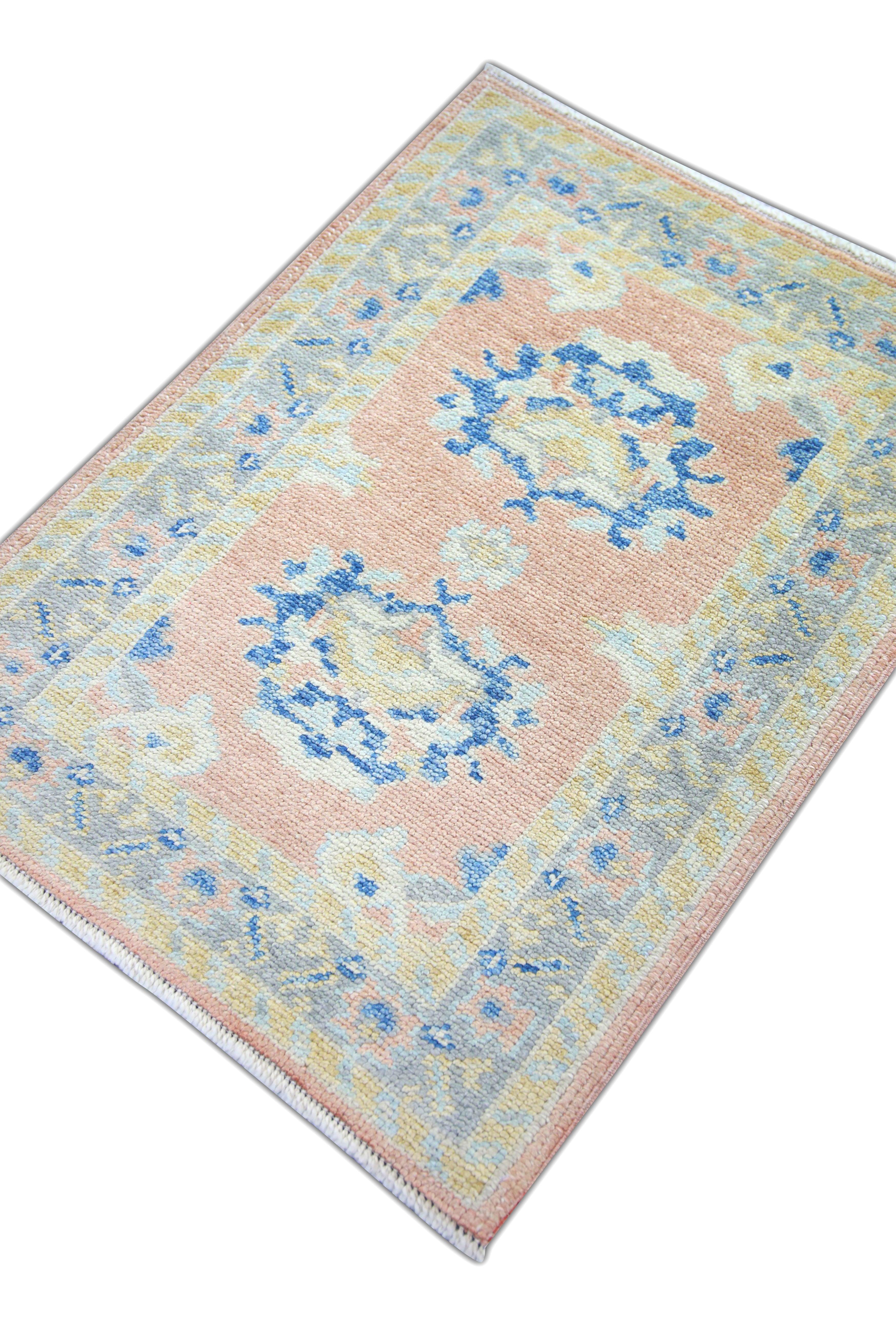 Oushak-Teppich Orientalischer handgeknüpfter türkischer Oushak 2'4
