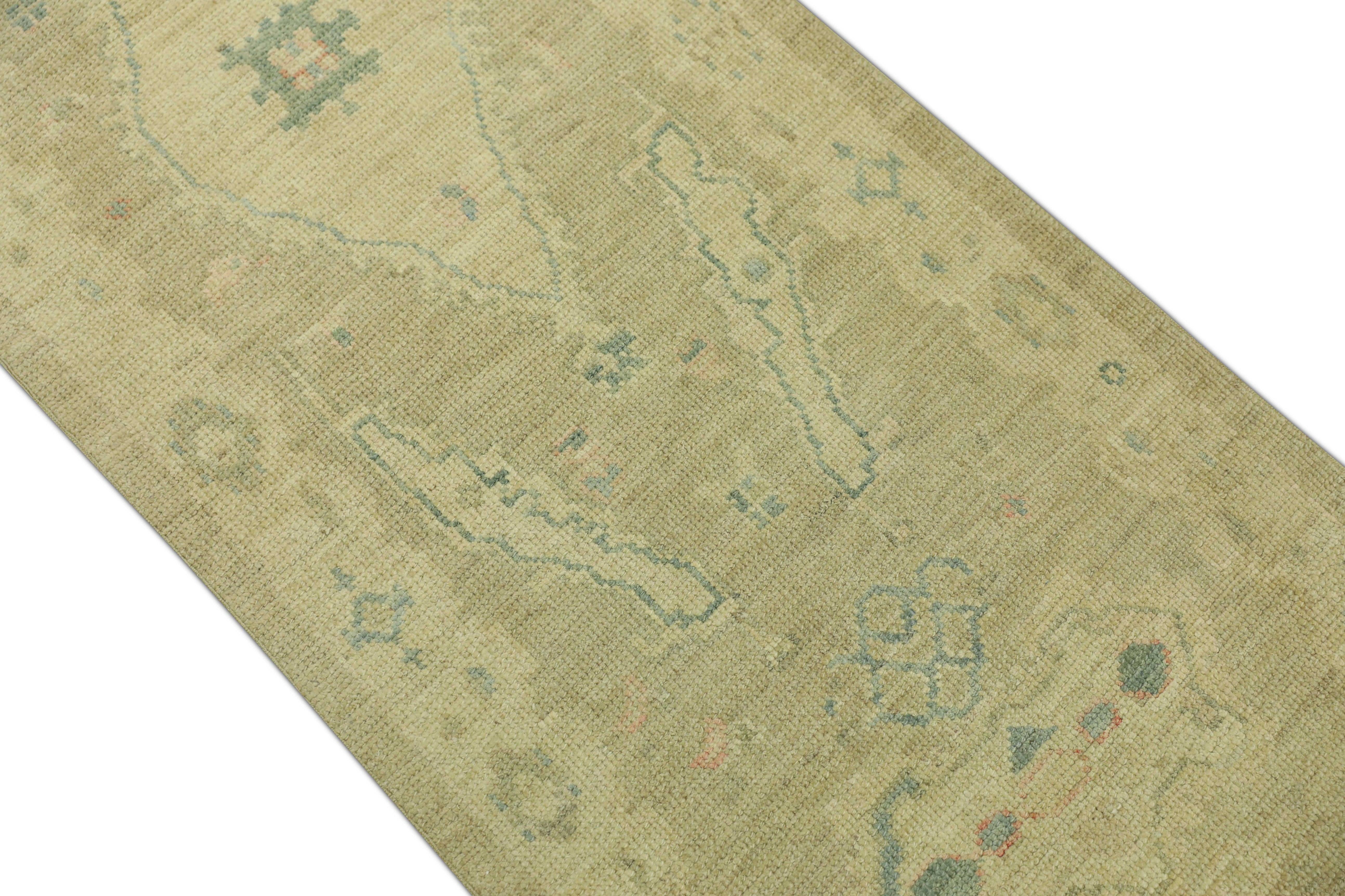 Oushak Rug Oriental Hand Knotted Turkish Oushak 2'5