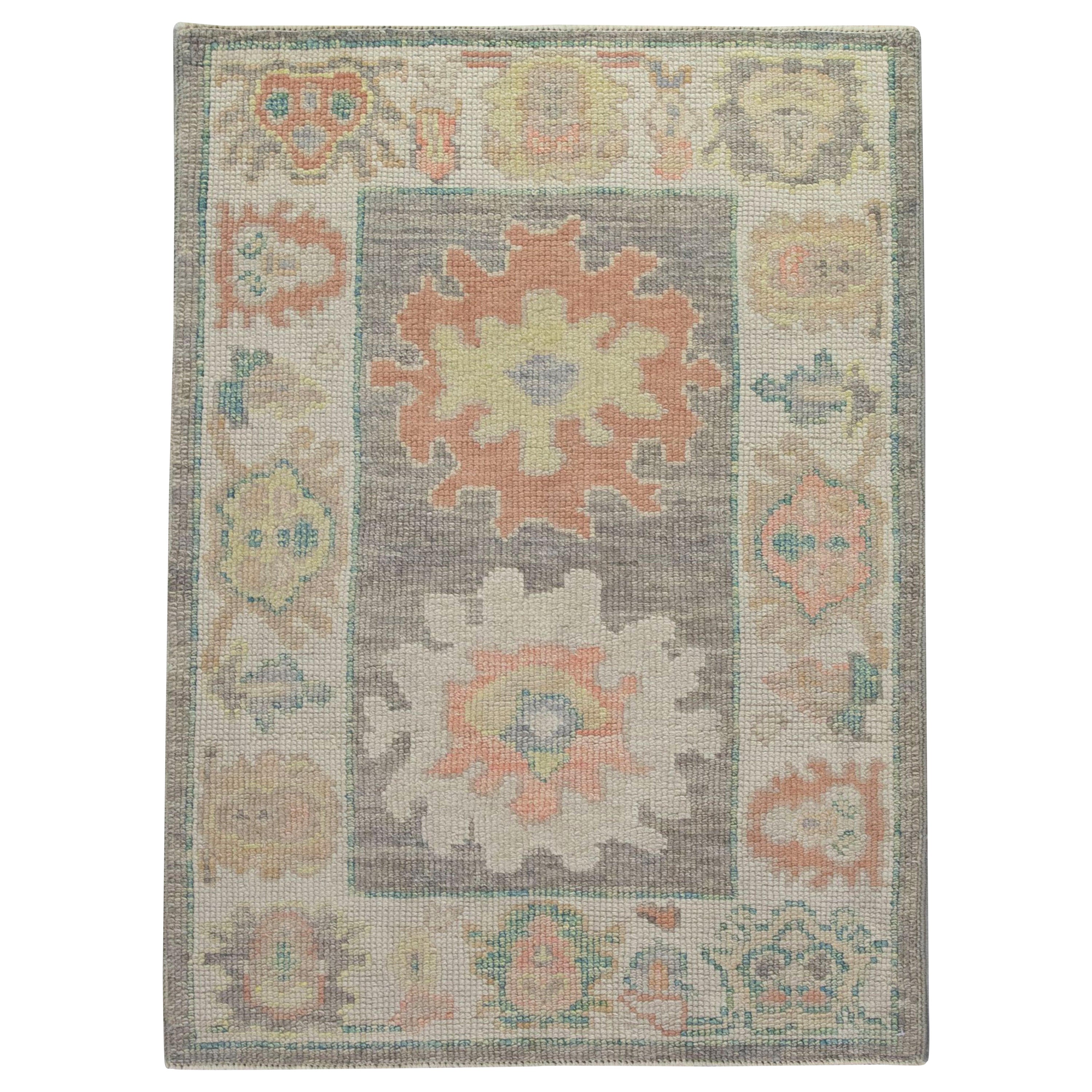 Tappeto Oushak Orientale annodato a mano Turco Oushak 2'5" x 3'4" #6093
