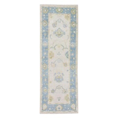 Tappeto Oushak Orientale annodato a mano Turco Oushak 2'5" x 6'4" #4107