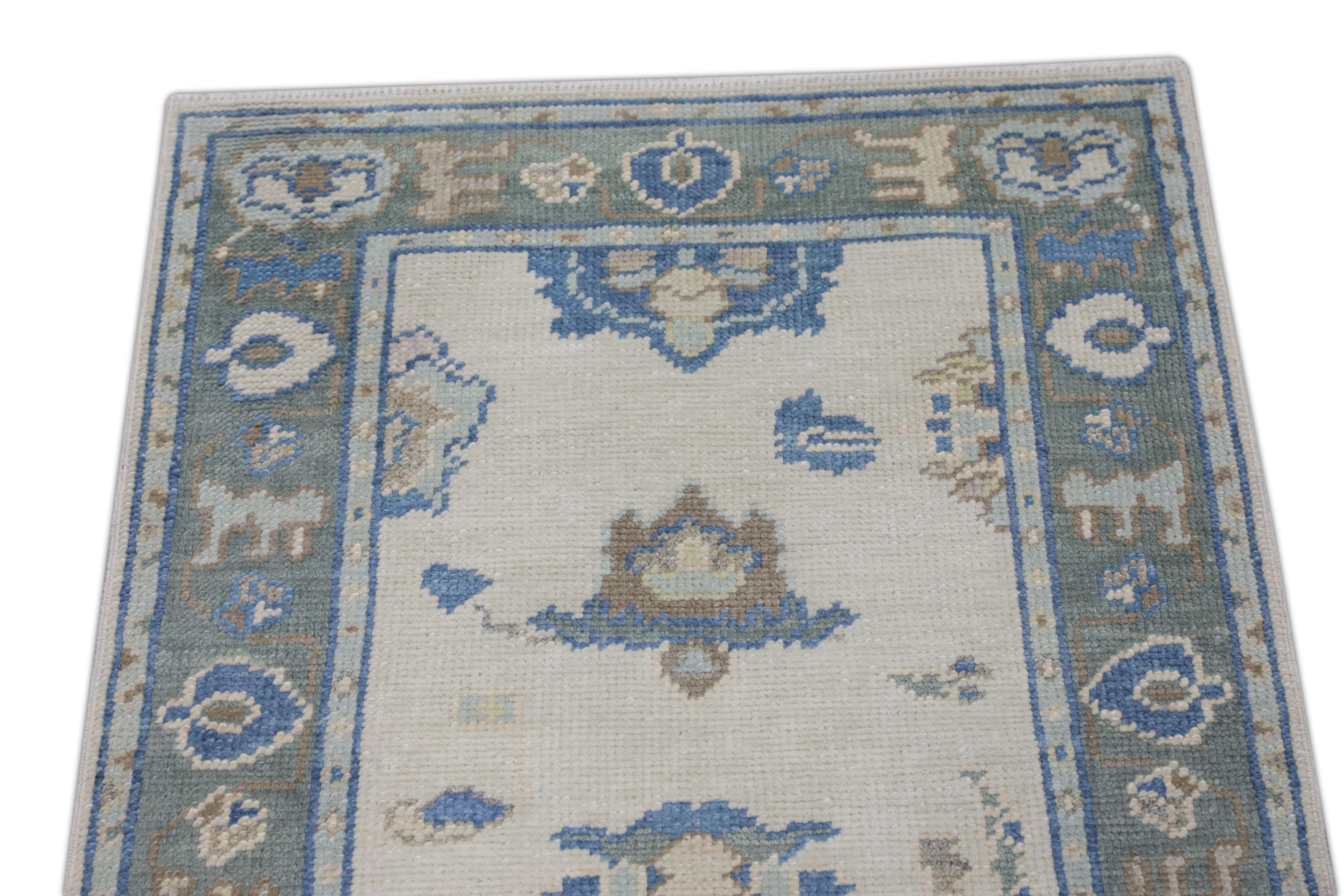 Oushak-Teppich Orientalischer handgeknüpfter türkischer Oushak 2'6