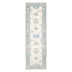 Tappeto Oushak Orientale annodato a mano Turco Oushak 2'6" x 7'9" #2899