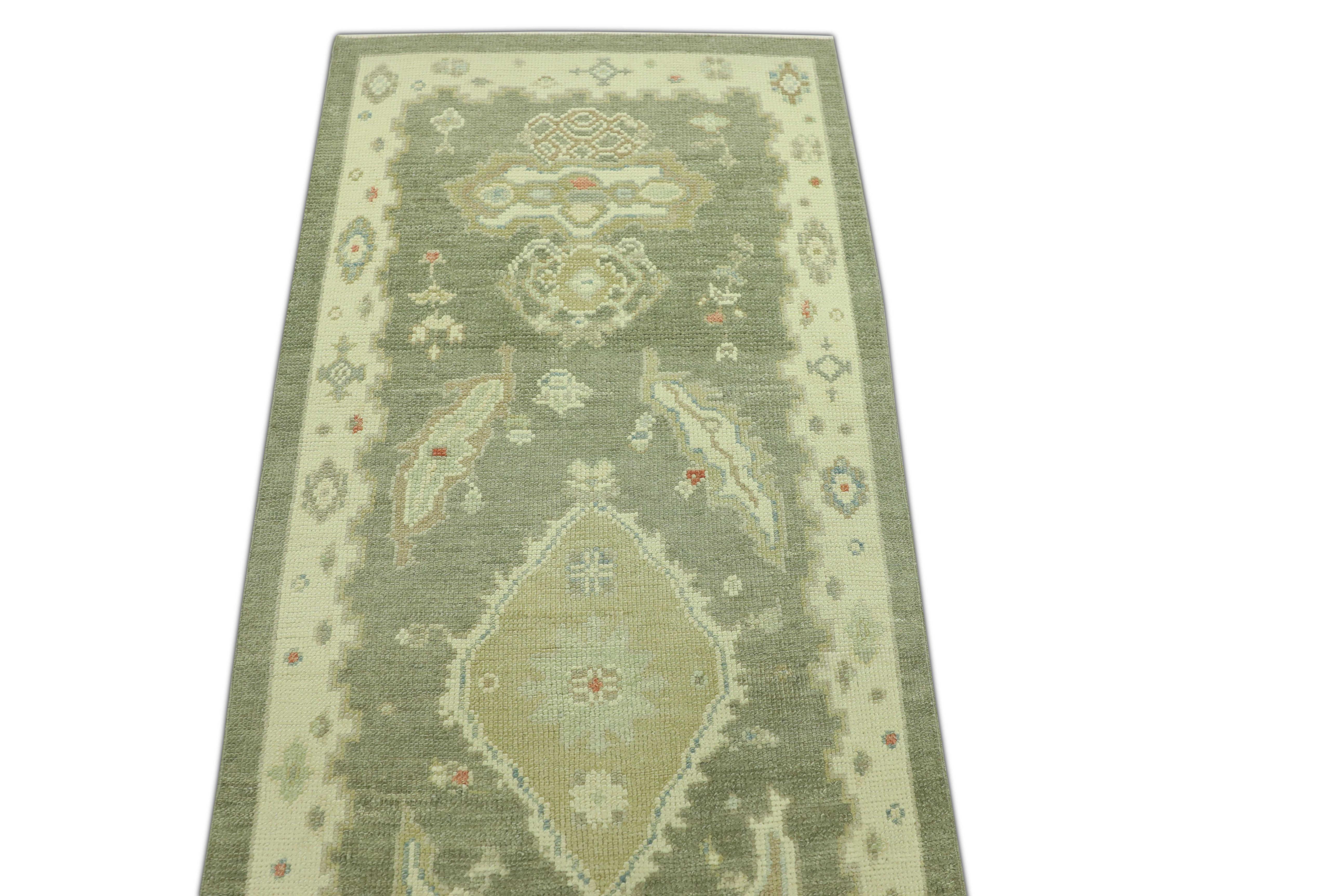 Oushak-Teppich Orientalischer handgeknüpfter türkischer Oushak 2'7