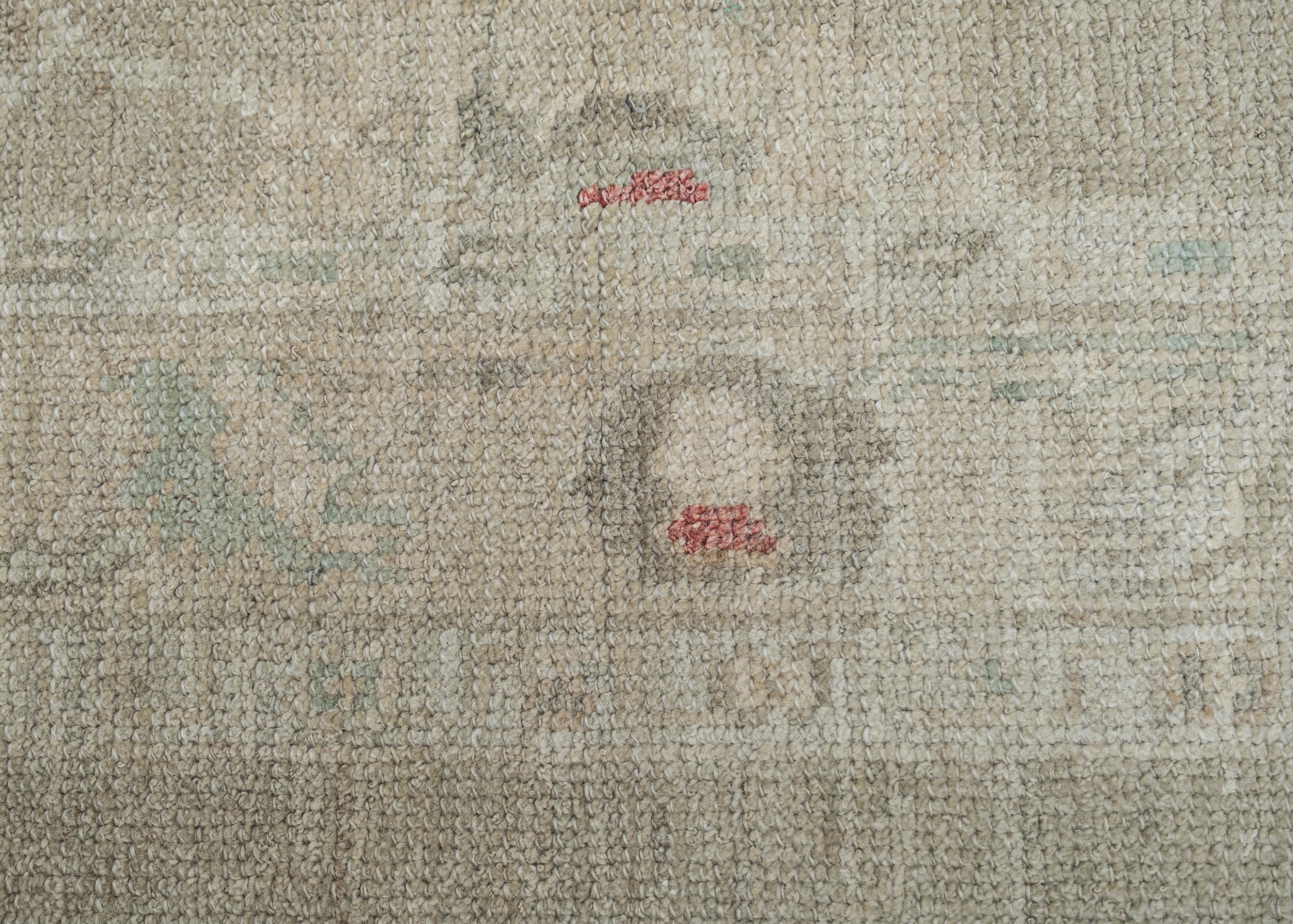 Tapis oriental noué à la main turc Oushak 2'7