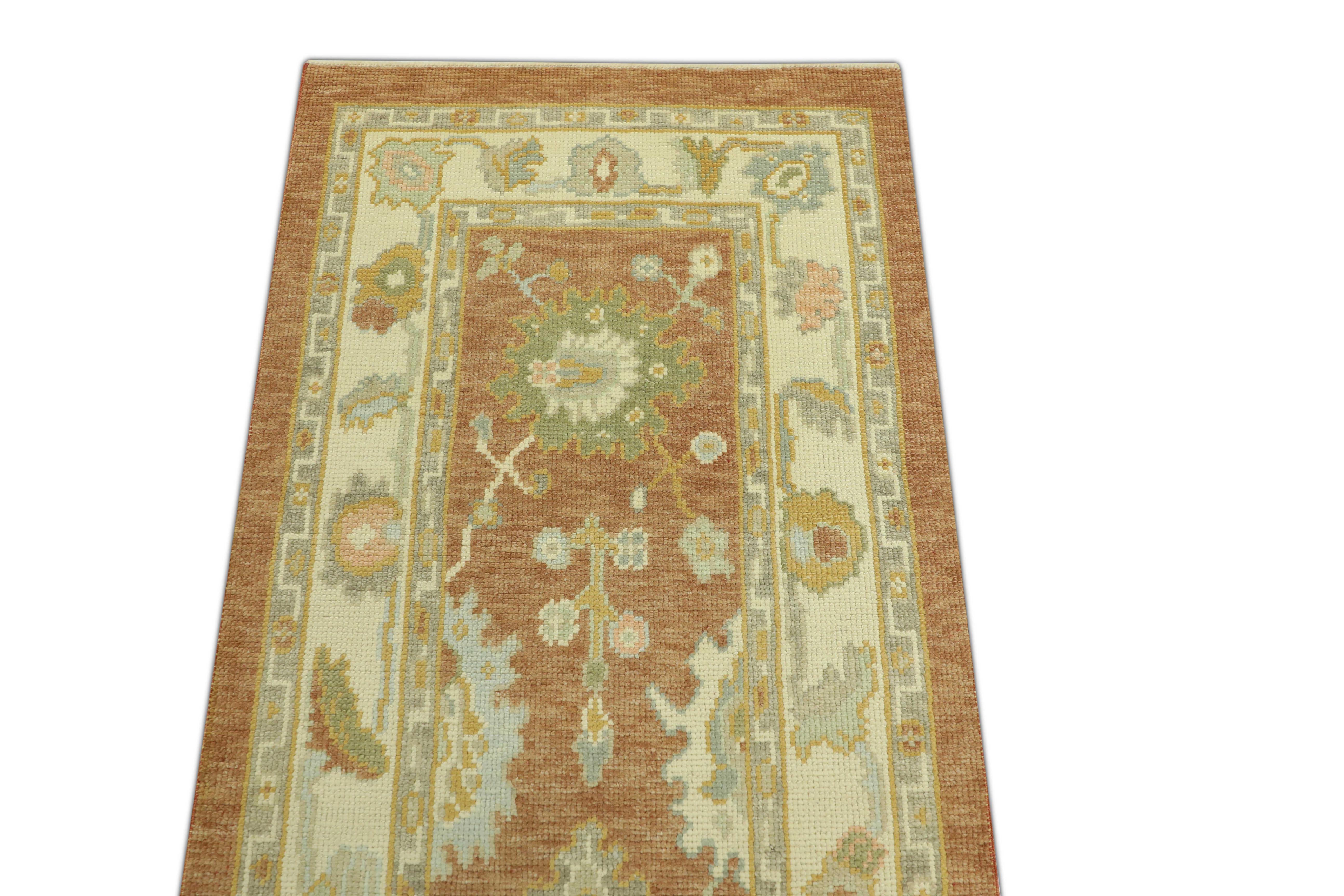 Oushak-Teppich Orientalischer handgeknüpfter türkischer Oushak 2'7