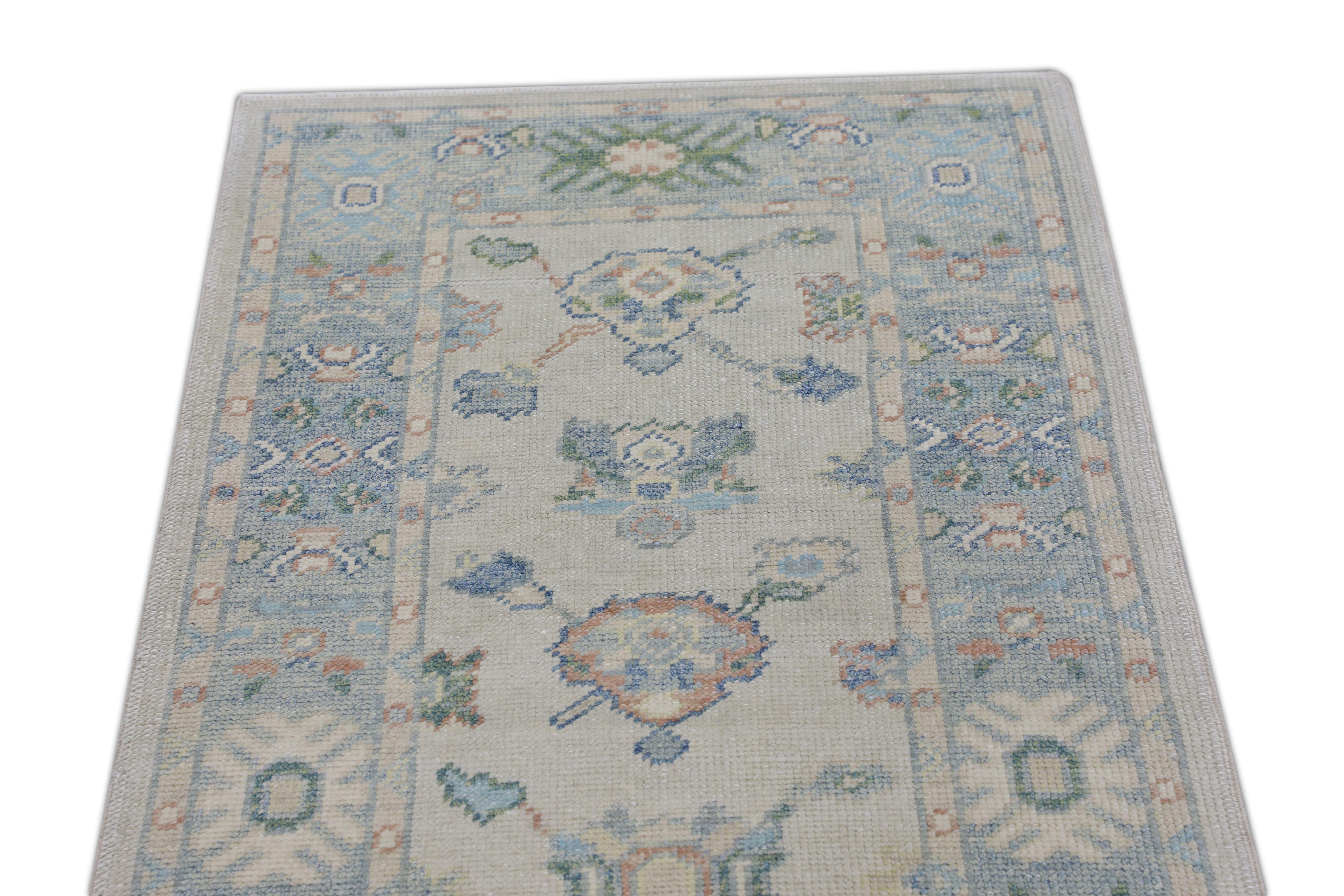 Oushak-Teppich Orientalischer handgeknüpfter türkischer Oushak 2'7