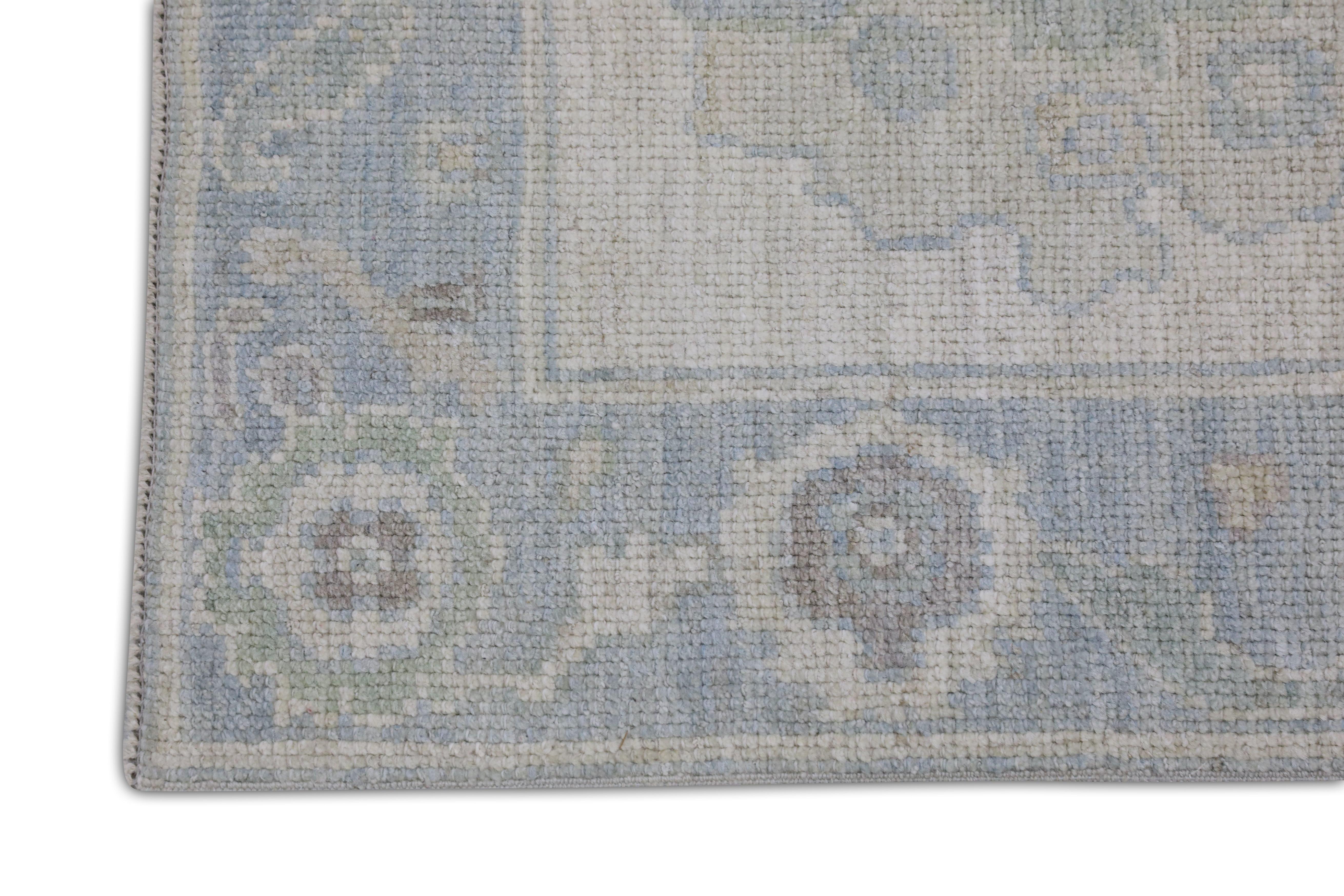 Turc Tapis oriental noué à la main turc Oushak 2'8