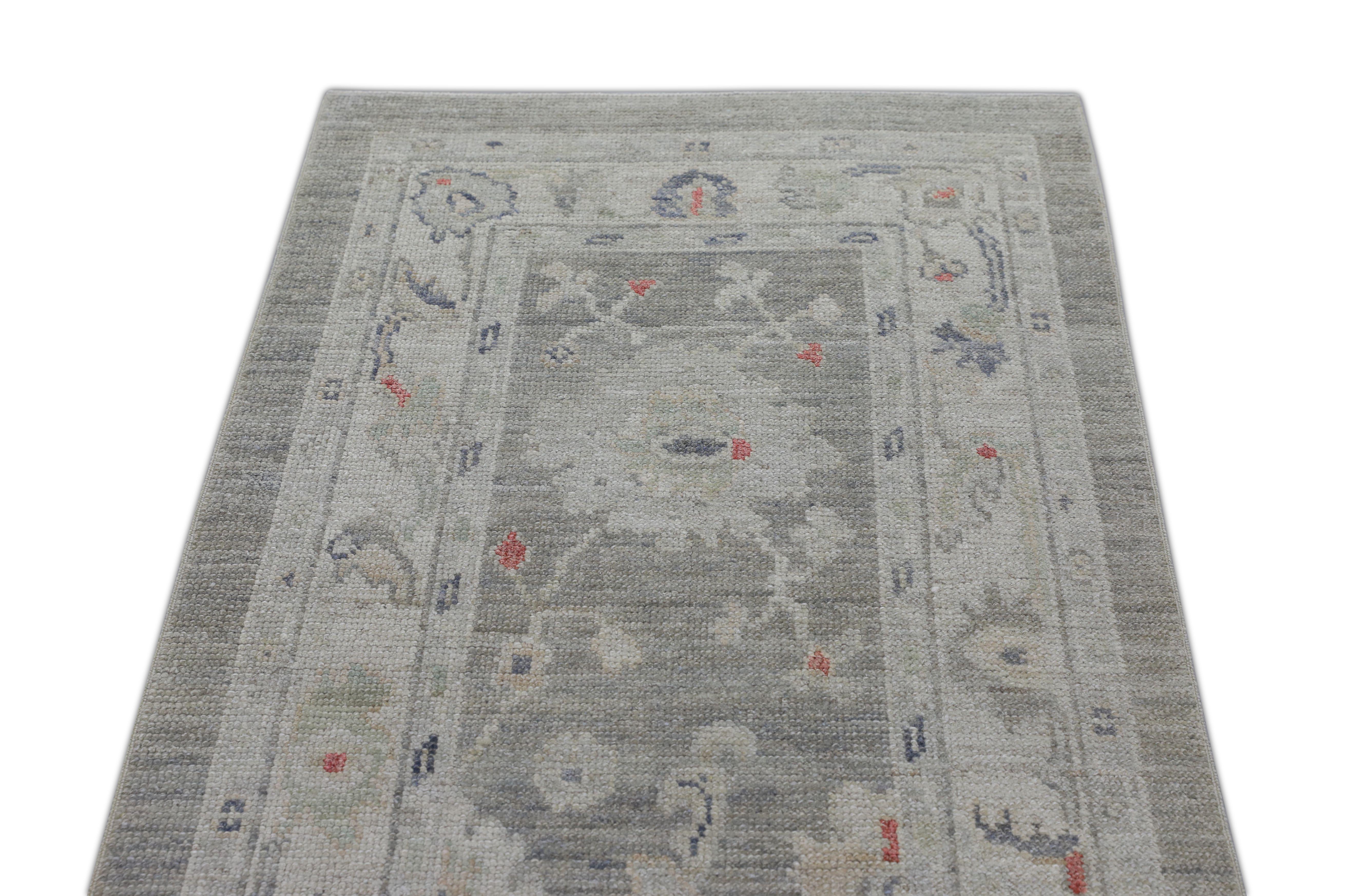 Oushak-Teppich Orientalischer handgeknüpfter türkischer Oushak 2'8