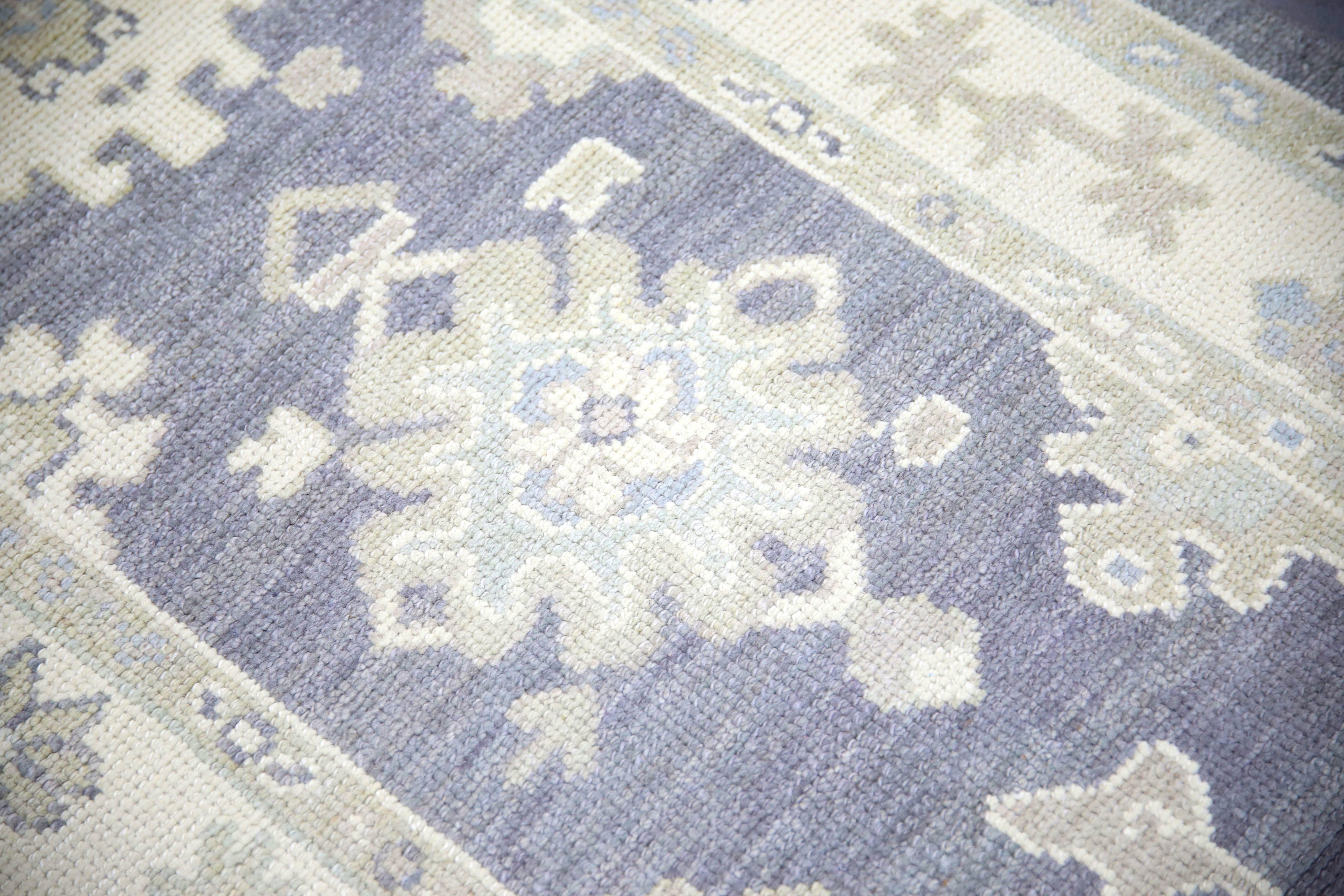 Oushak Rug Oriental Hand Knotted Turkish Oushak 2'8