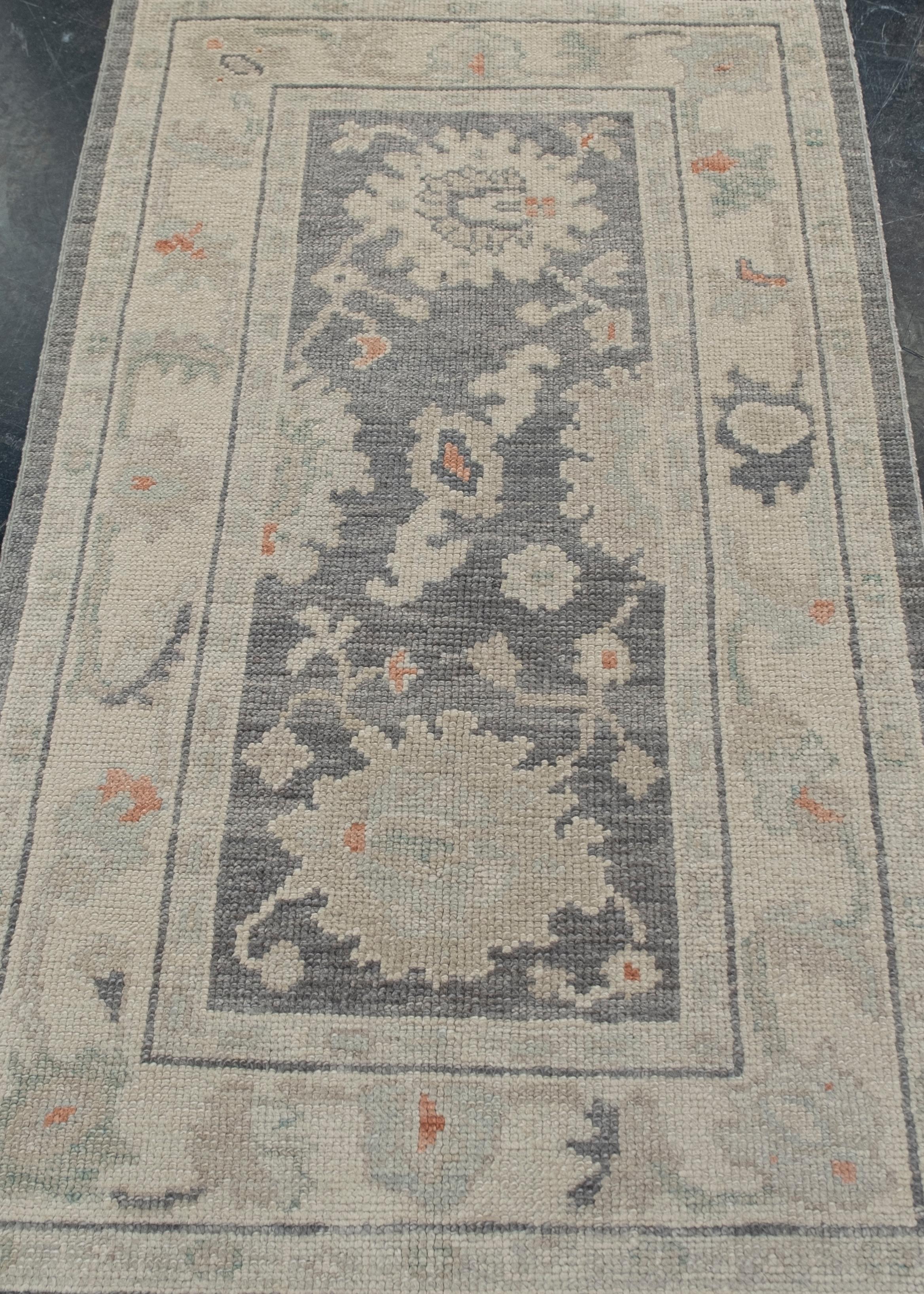 Oushak-Teppich Orientalischer handgeknüpfter türkischer Oushak 2'8