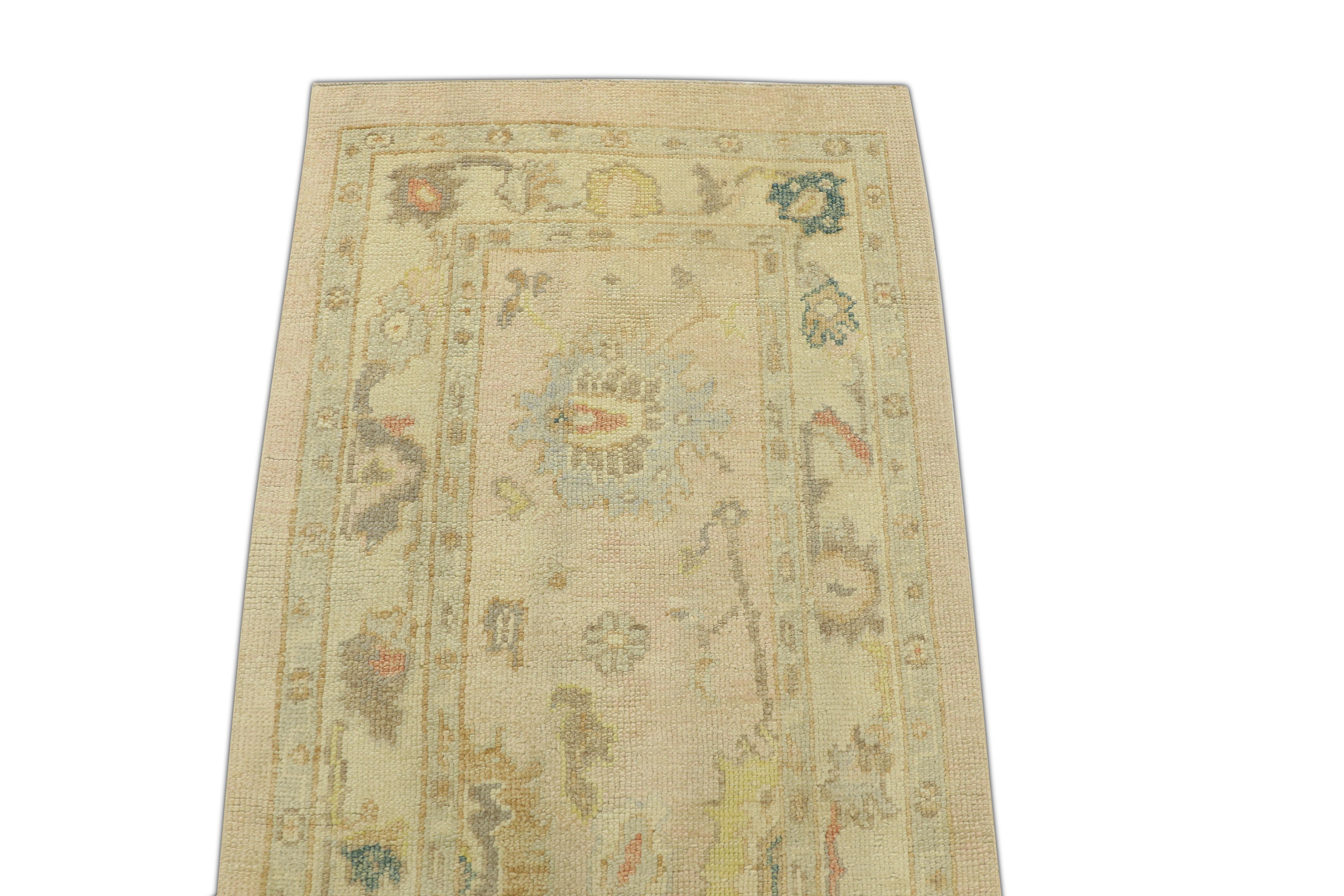 Oushak-Teppich Orientalischer handgeknüpfter türkischer Oushak 2'8