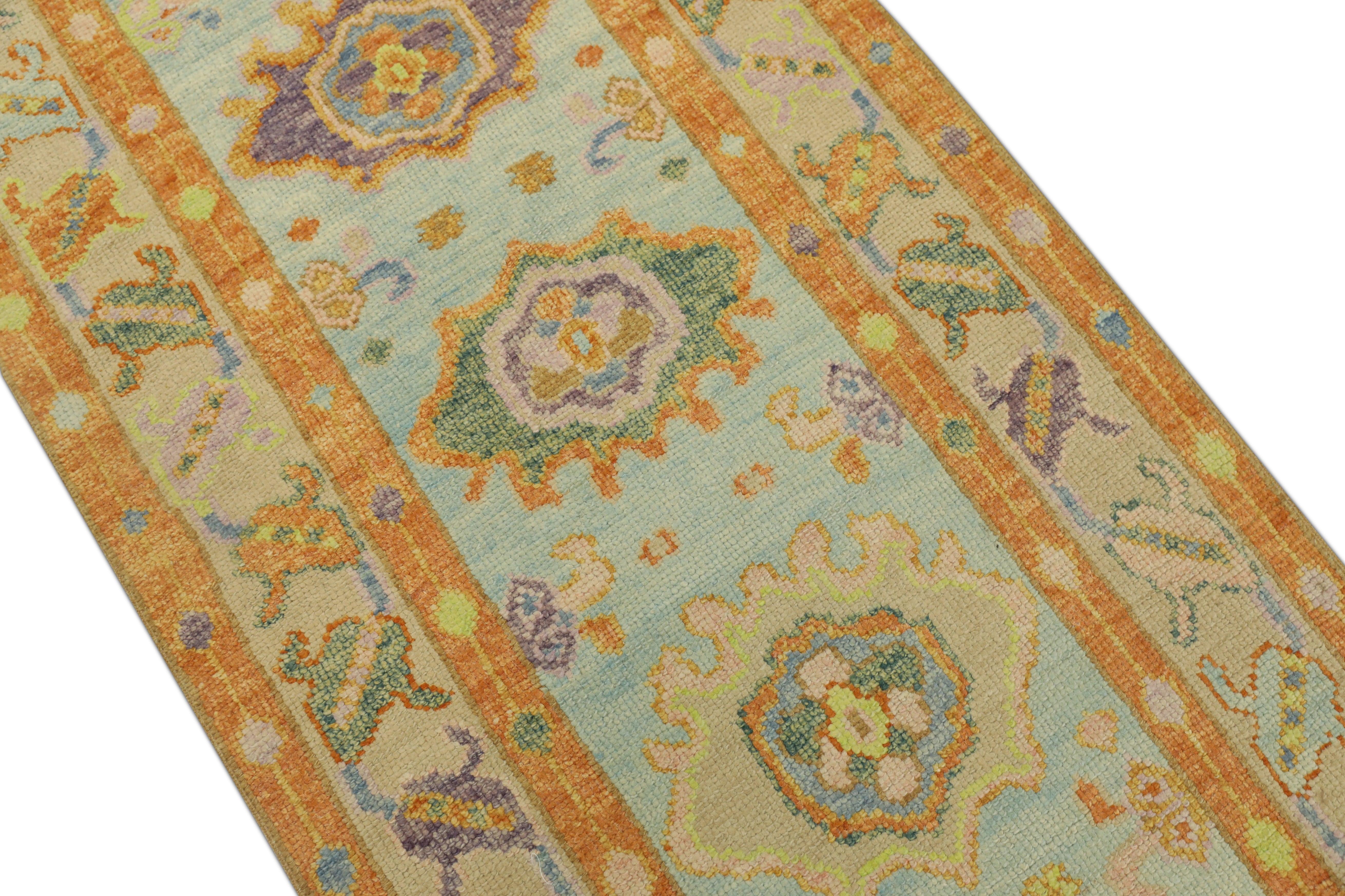 Oushak Rug Oriental Hand Knotted Turkish Oushak 2'9