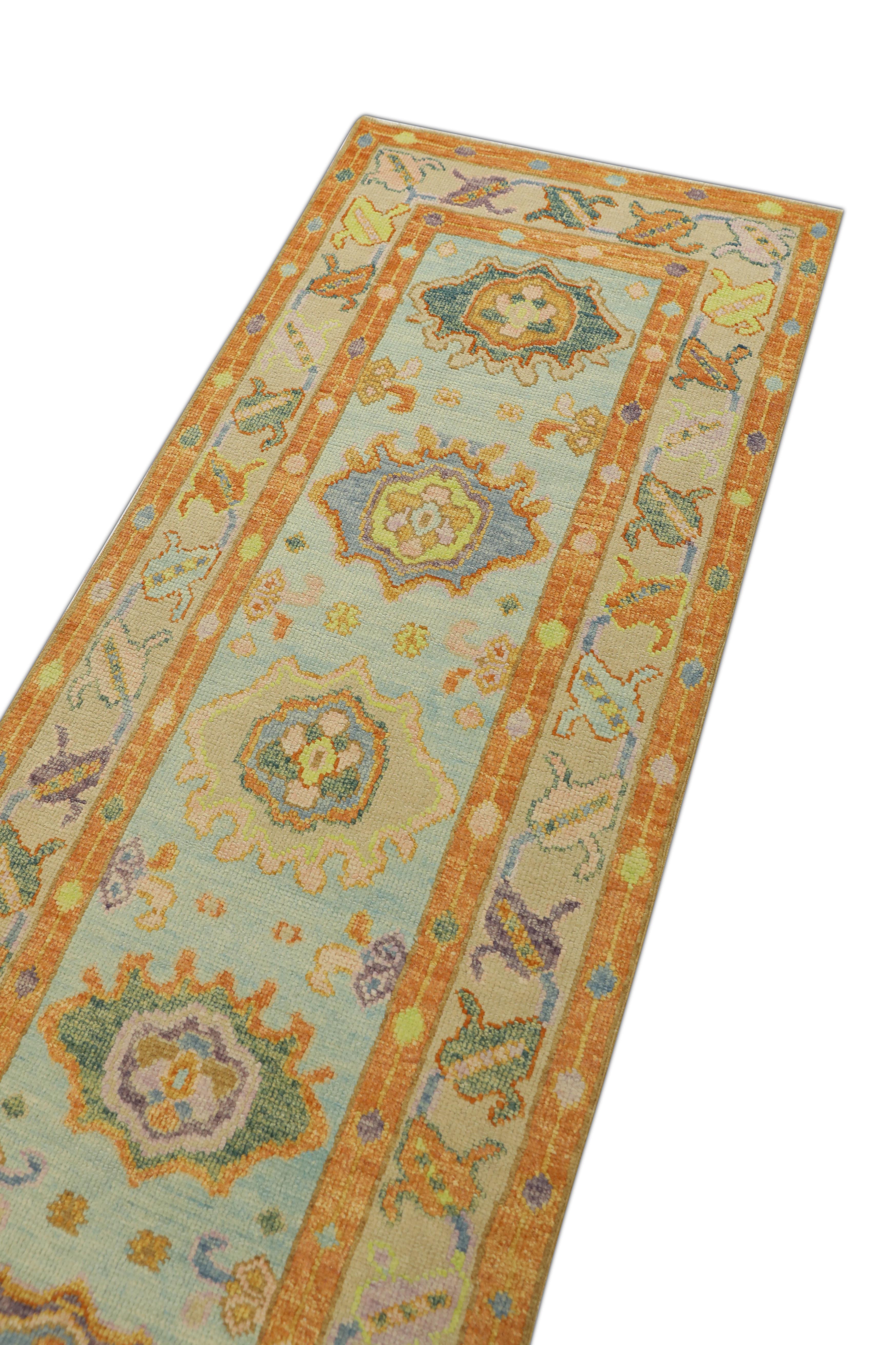 Oushak Rug Oriental Hand Knotted Turkish Oushak 2'9