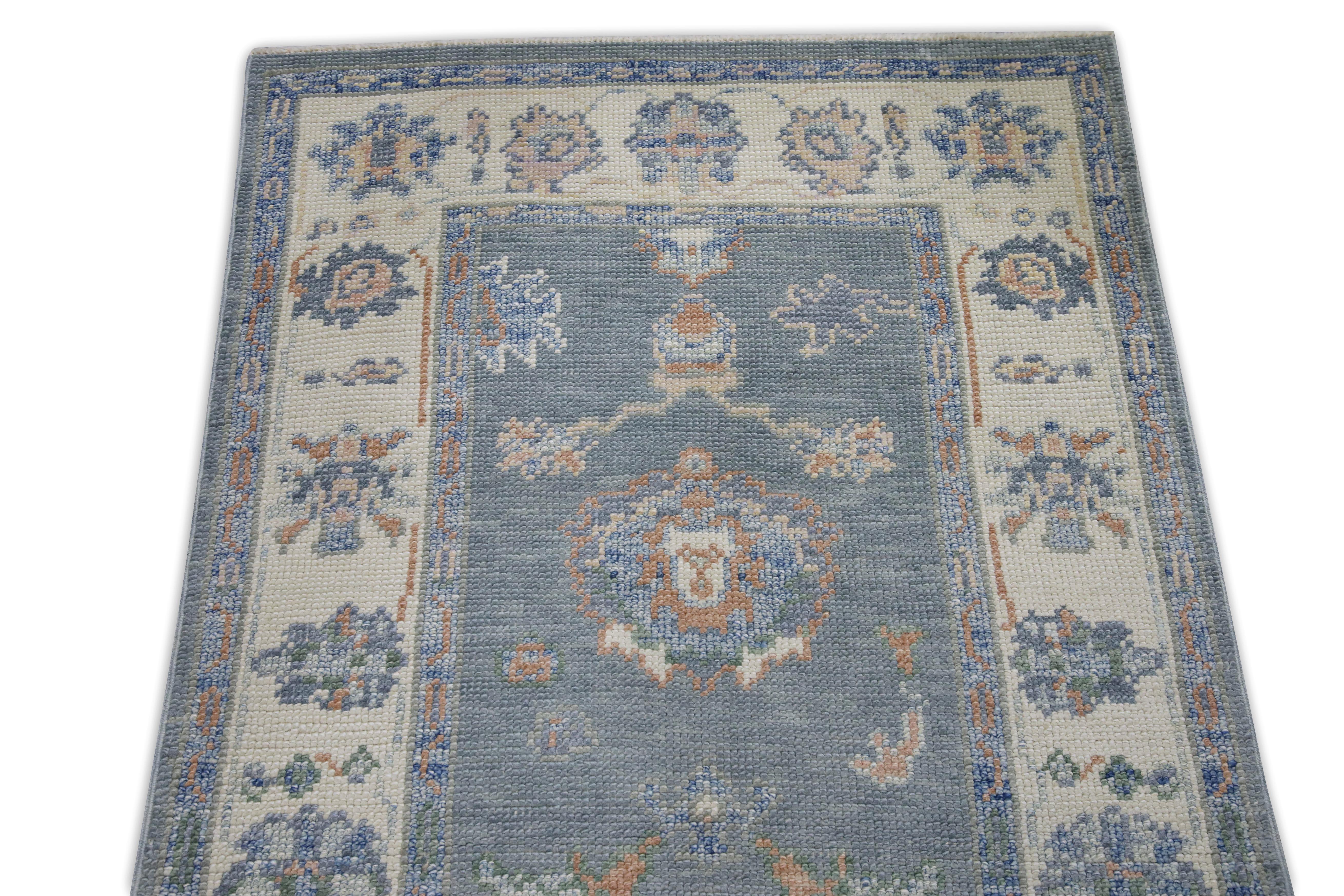 Oushak-Teppich Orientalischer handgeknüpfter türkischer Oushak 2'9