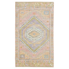 Oushak-Teppich Orientalischer handgeknüpfter türkischer Oushak 2'9" x 4'9" #4241