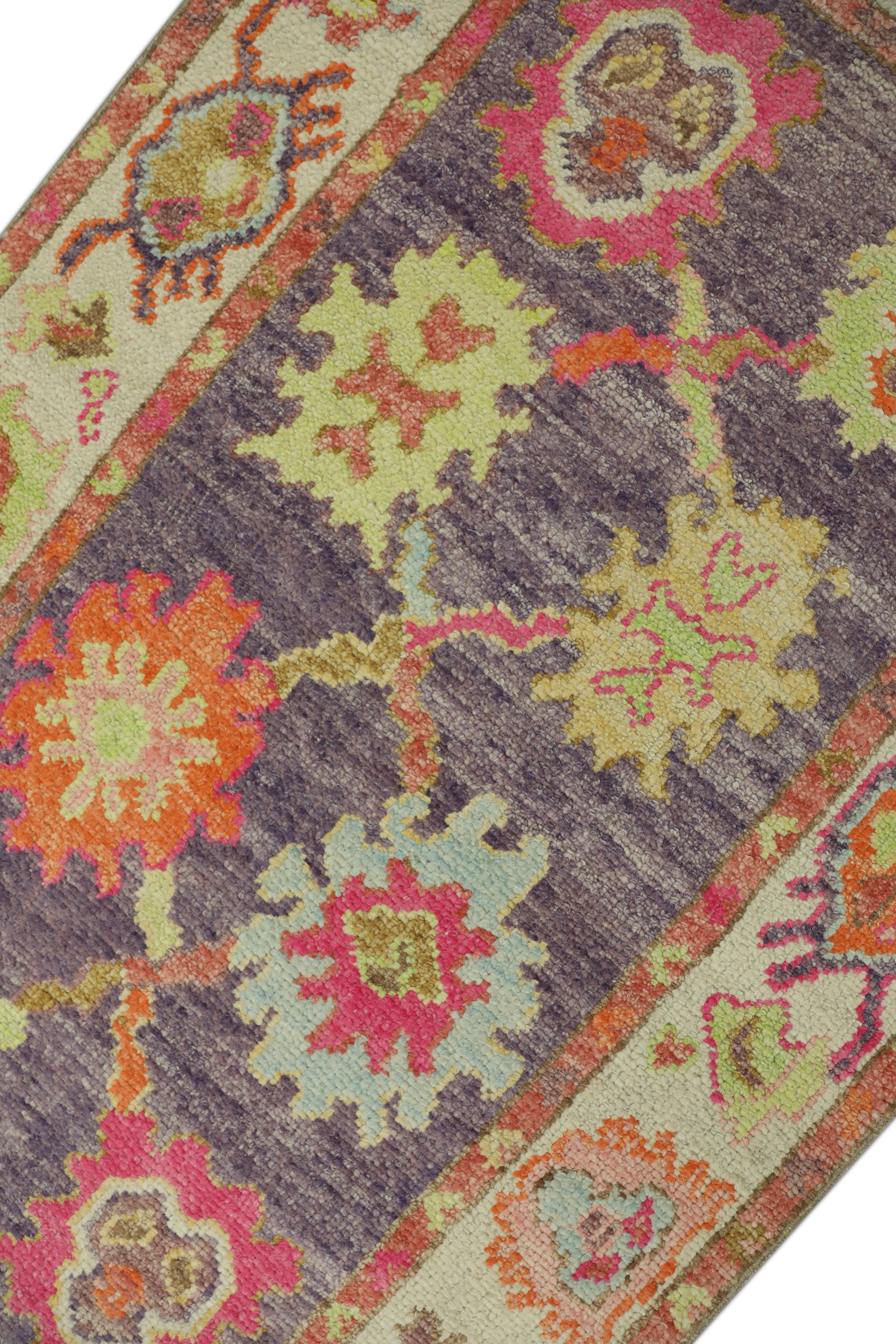 Oushak Rug Oriental Hand Knotted Turkish Oushak 2'9