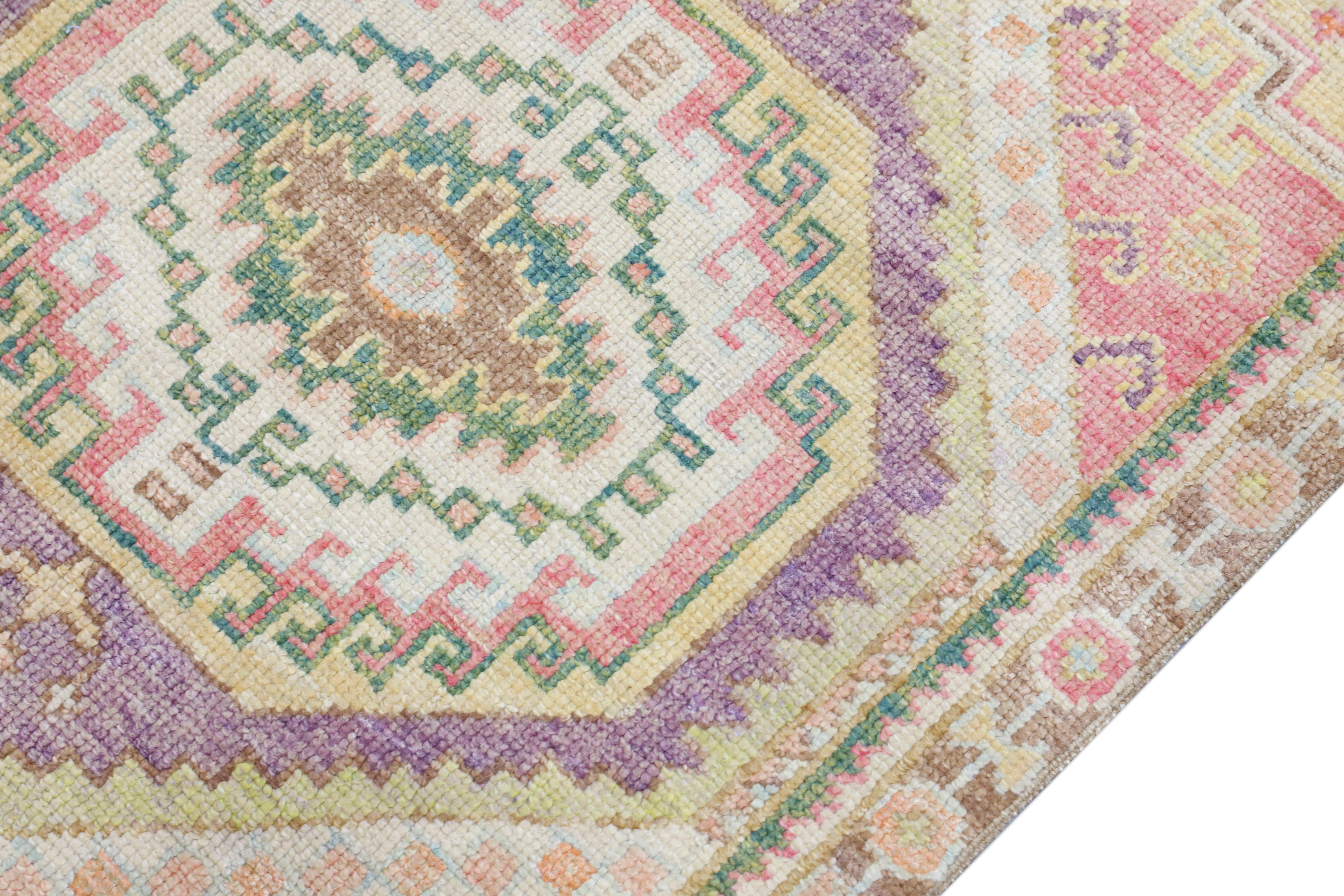 Oushak-Teppich Orientalischer handgeknüpfter türkischer Oushak 2'9