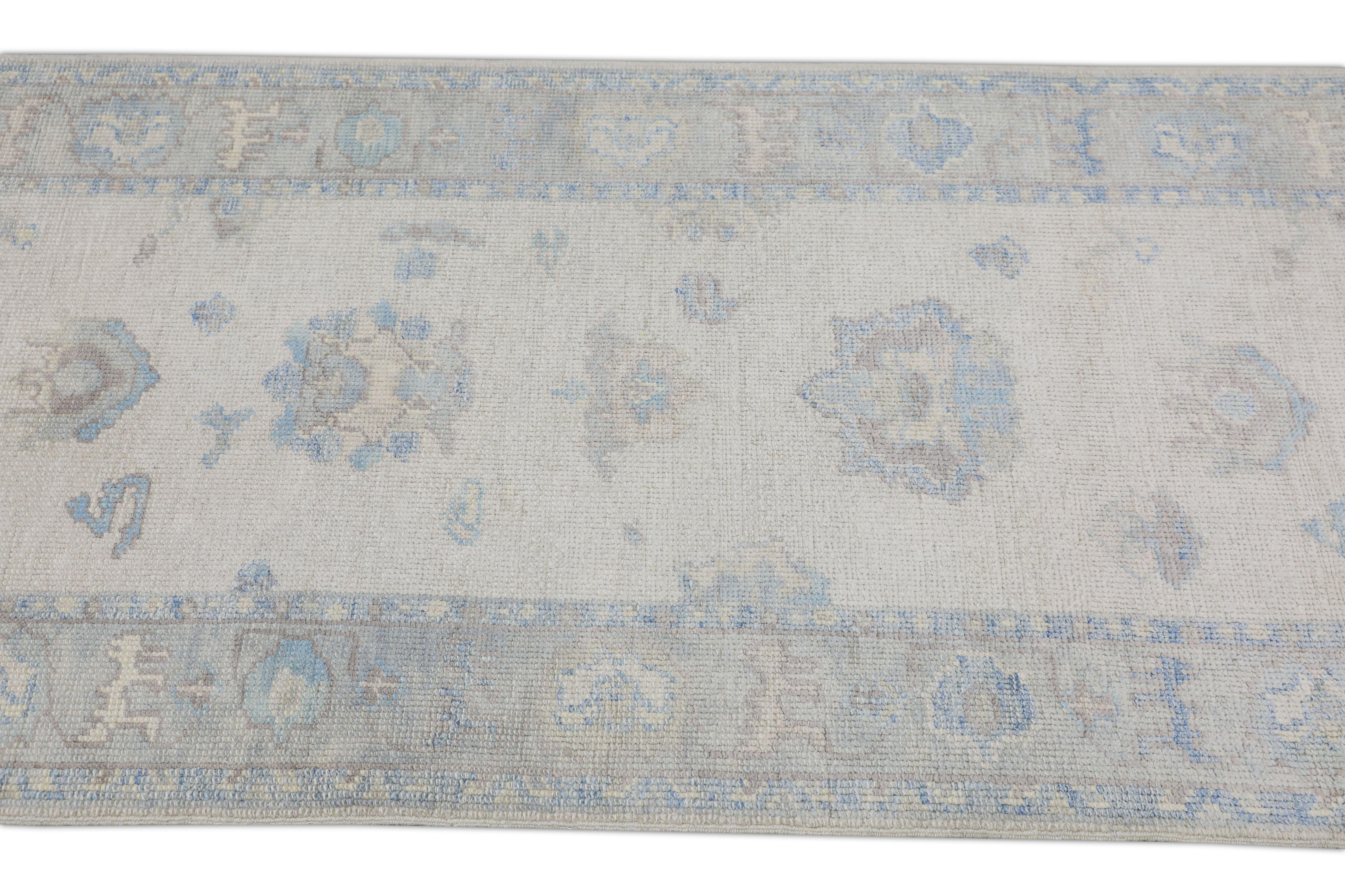 Oushak Rug Oriental Hand Knotted Turkish Oushak 2'9