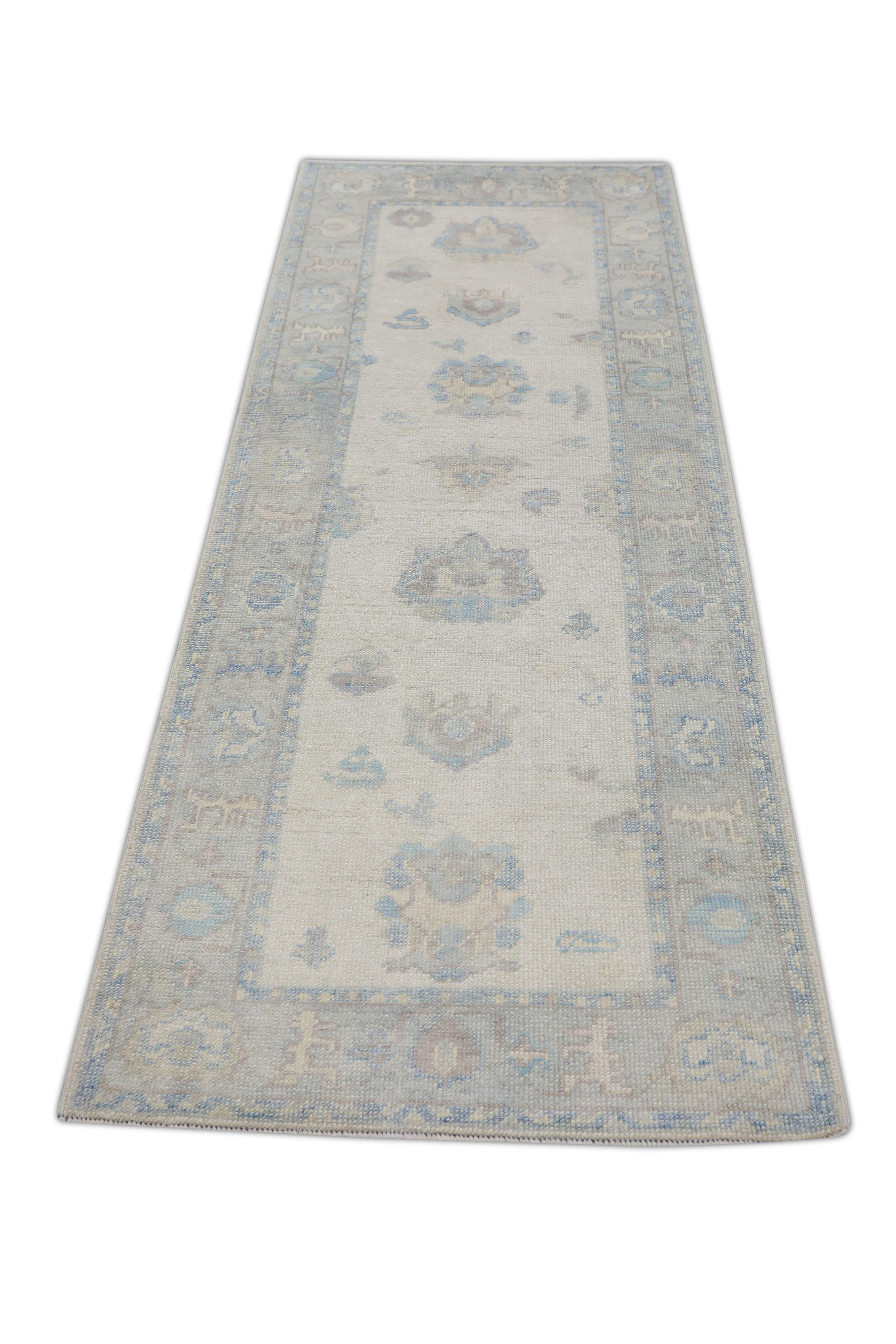 Oushak Rug Oriental Hand Knotted Turkish Oushak 2'9