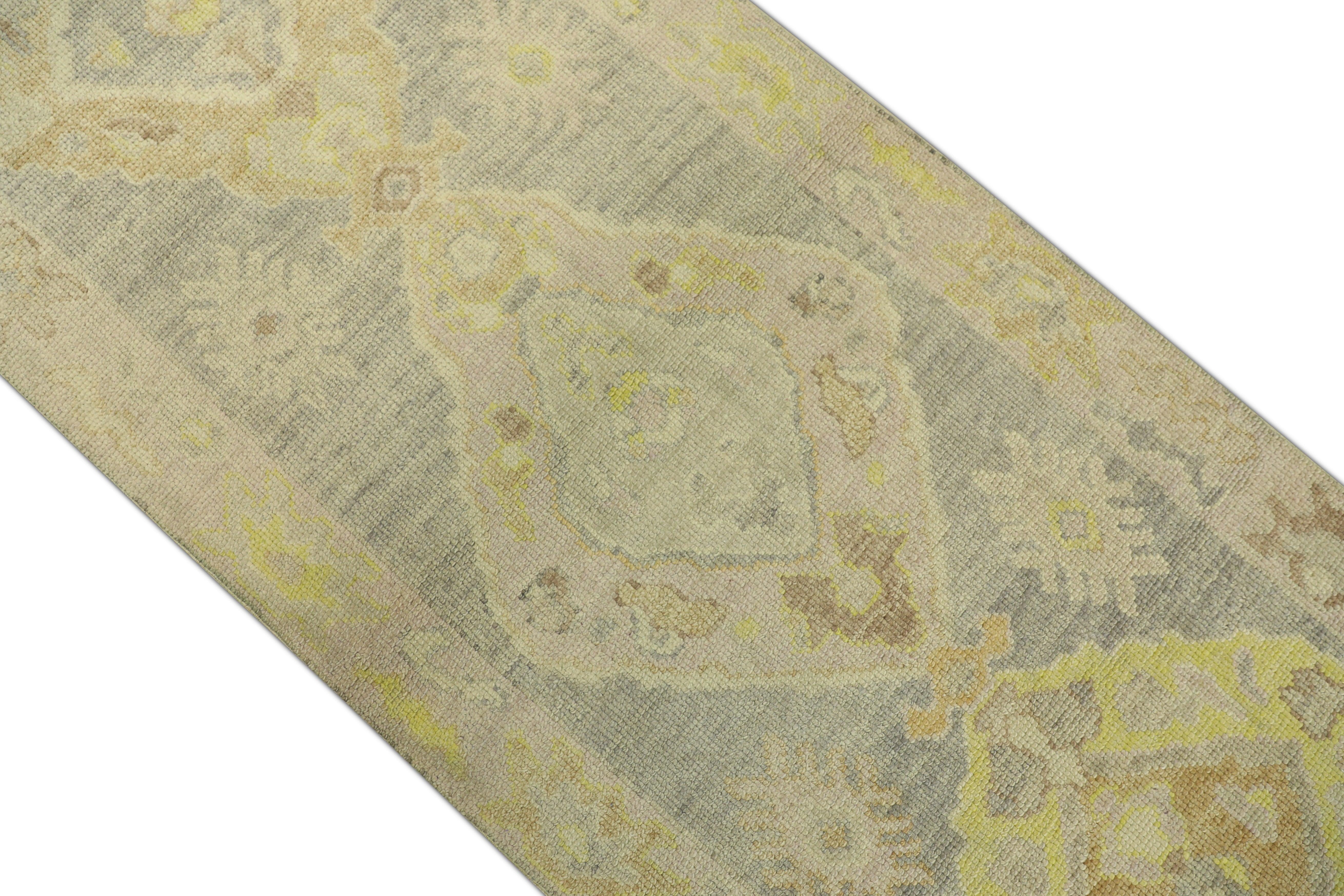 Oushak Rug Oriental Hand Knotted Turkish Oushak 2'9