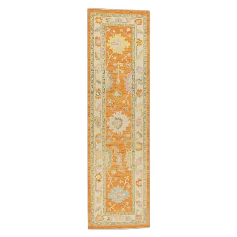 Oushak-Teppich Orientalischer handgeknüpfter türkischer Oushak 2'9" x 9'11" #699