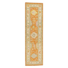 Oushak-Teppich Orientalischer handgeknüpfter türkischer Oushak 2'9" x 9'11" #699